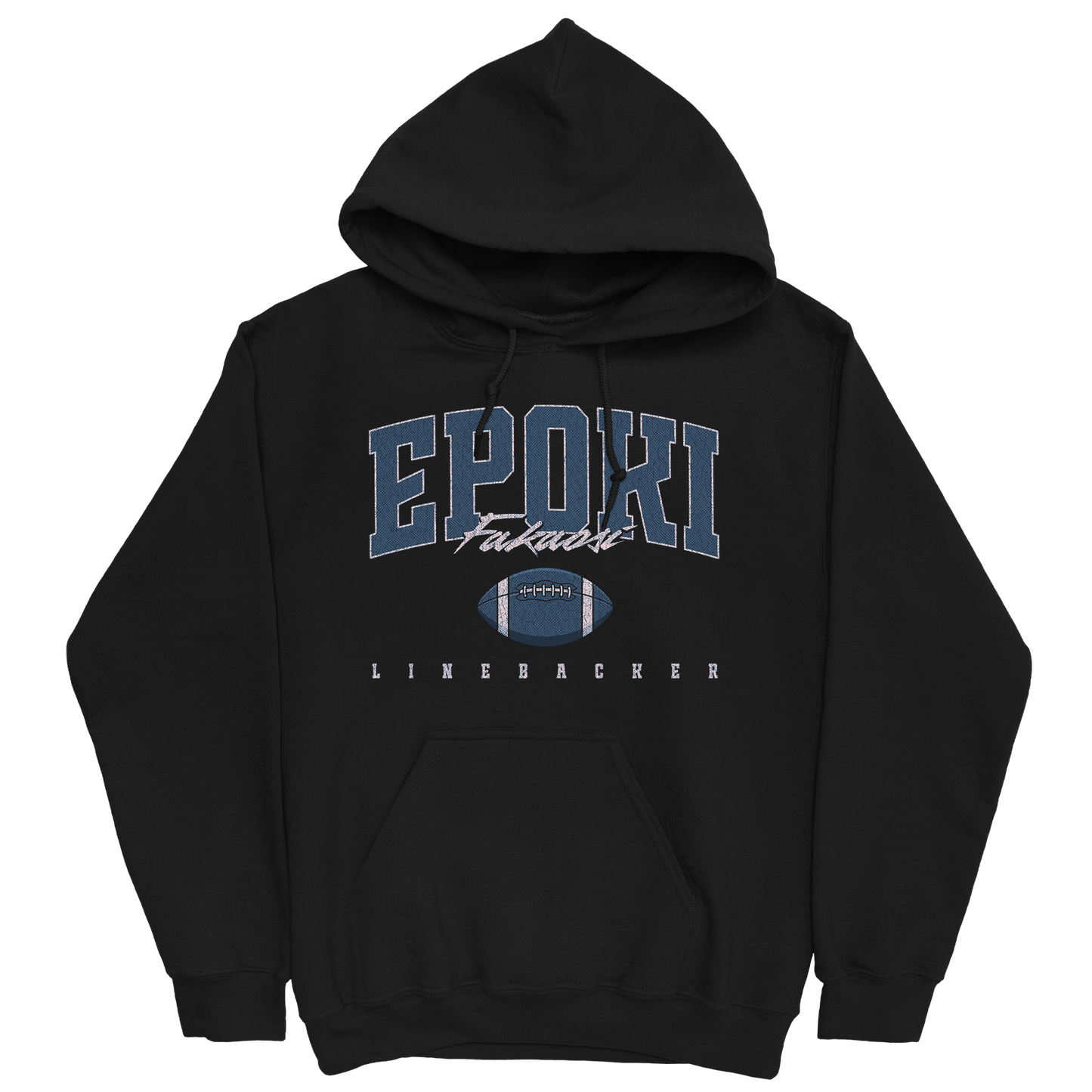 EPOKI FAKAOSI RETRO BLACK HOODIE