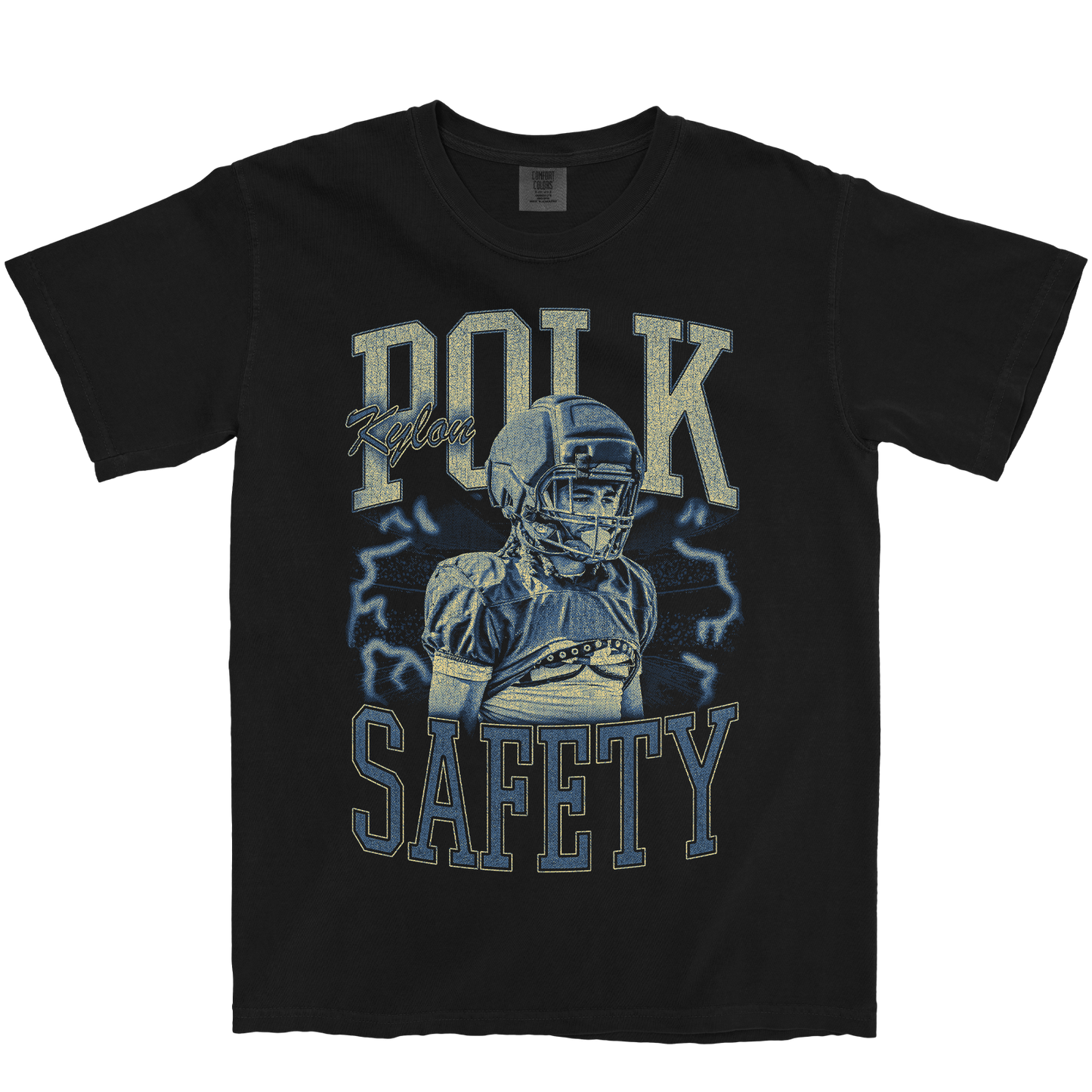 KYLON POLK VINTAGE BLACK TEE
