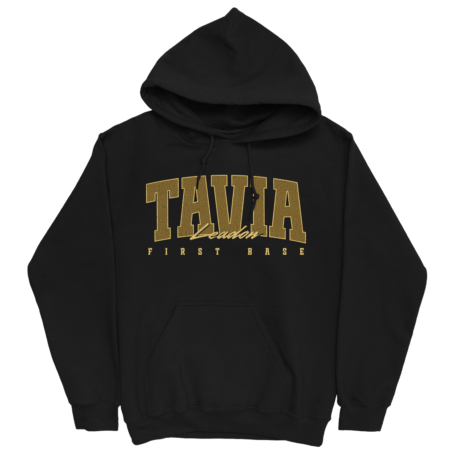 TAVIA LEADON RETRO BLACK HOODIE