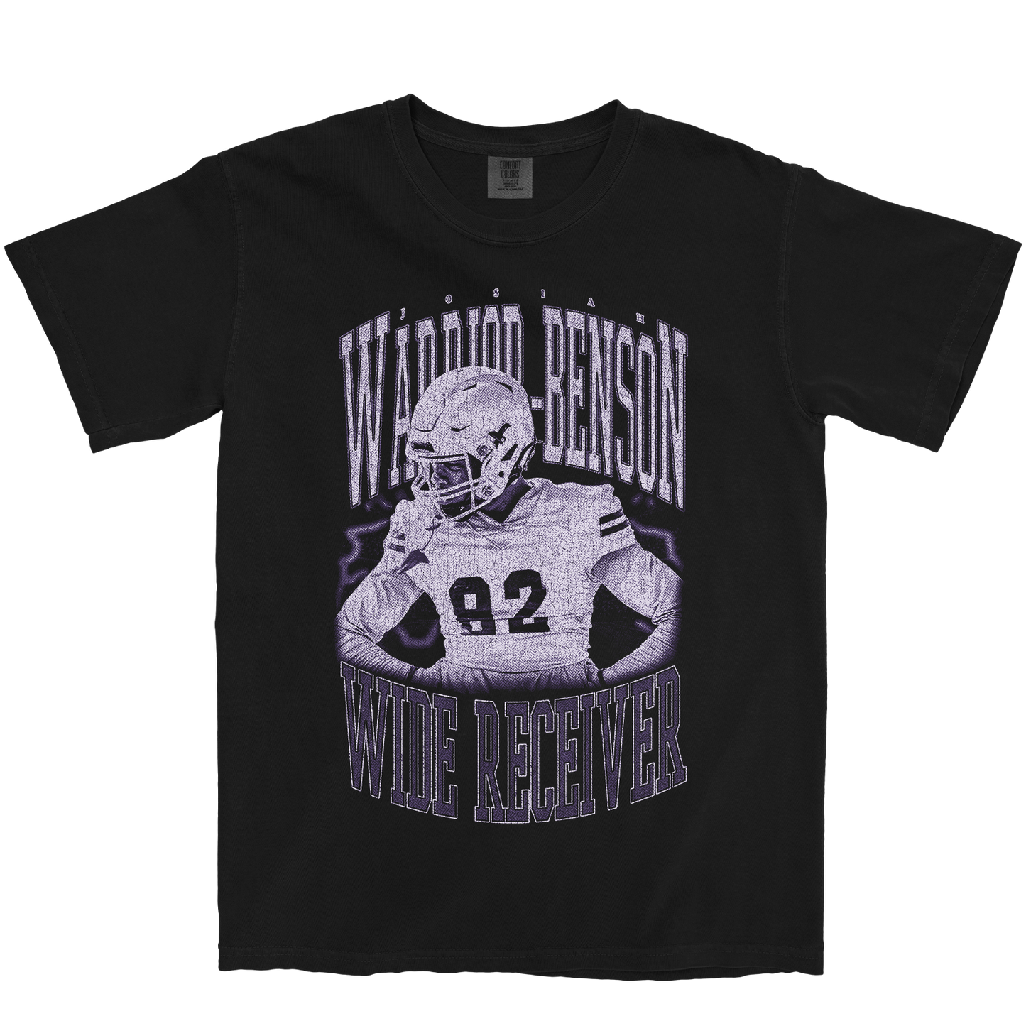 JOSIAH WARRIOR-BENSON VINTAGE BLACK TEE