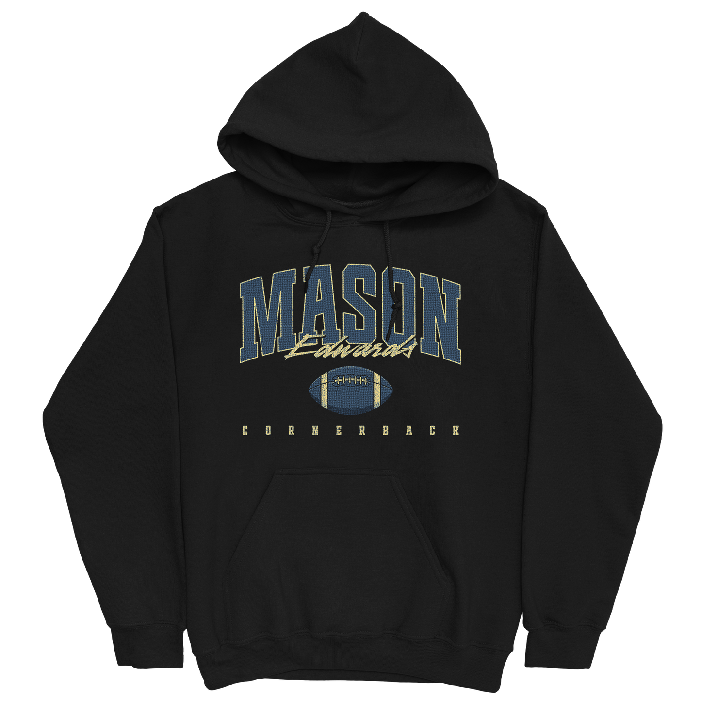 MASON EDWARDS RETRO BLACK HOODIE