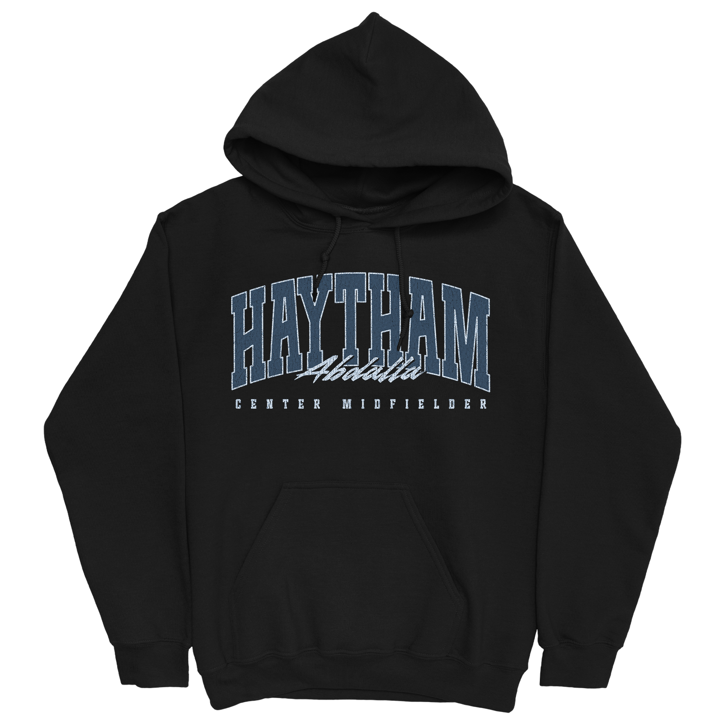 HAYTHAM ABDALLA RETRO BLACK HOODIE