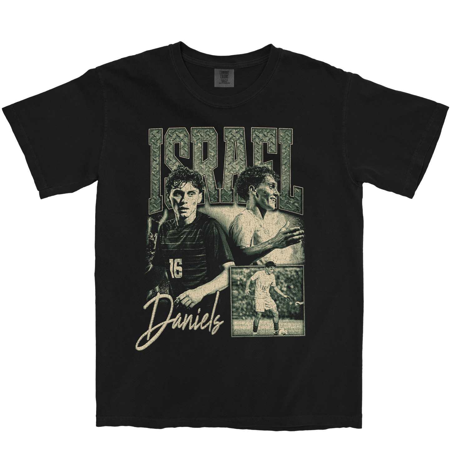 ISRAEL DANIELS GRAPHIC BLACK TEE