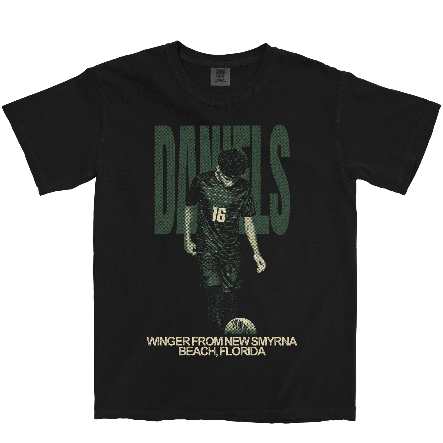 ISRAEL DANIELS VINTAGE BLACK TEE