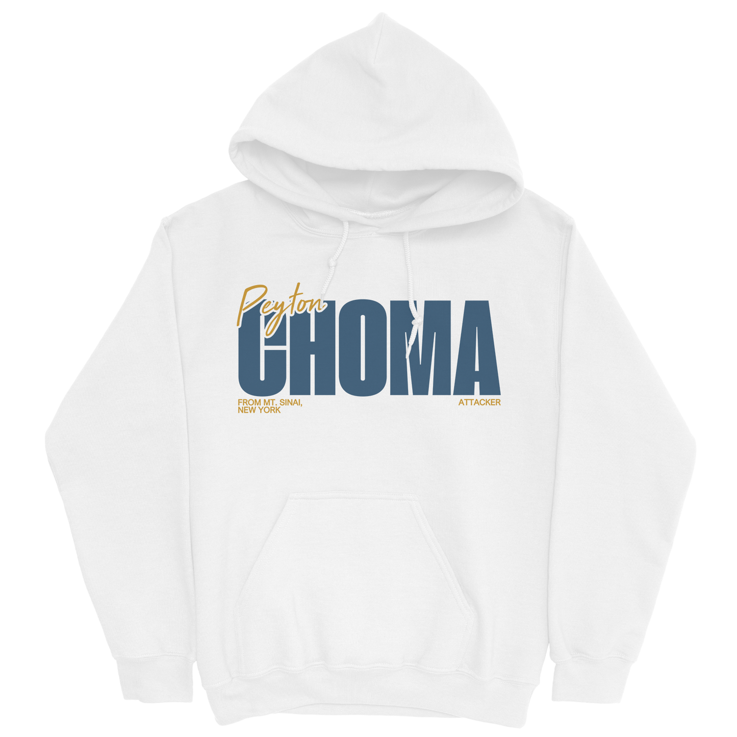 PEYTON CHOMA CLASSIC WHITE HOODIE