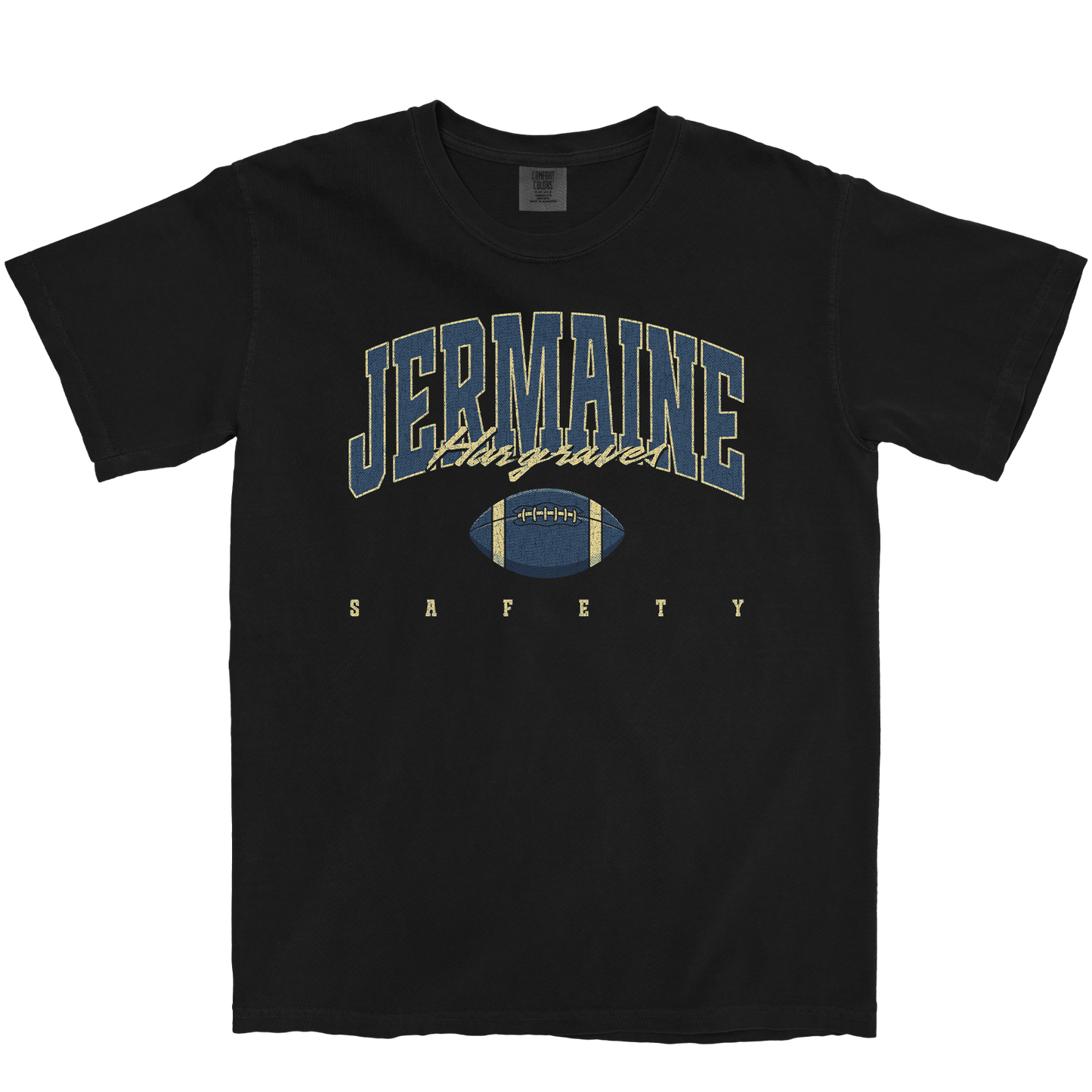 JERMAINE HARGRAVES RETRO BLACK TEE