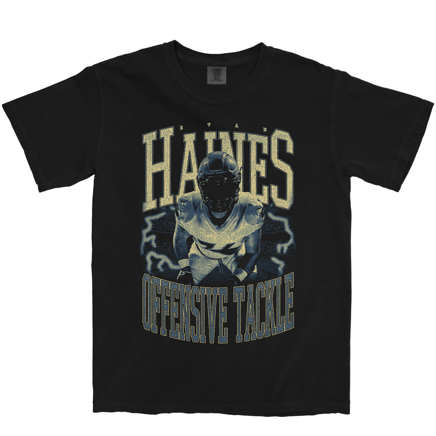 EVAN HAINES VINTAGE BLACK TEE