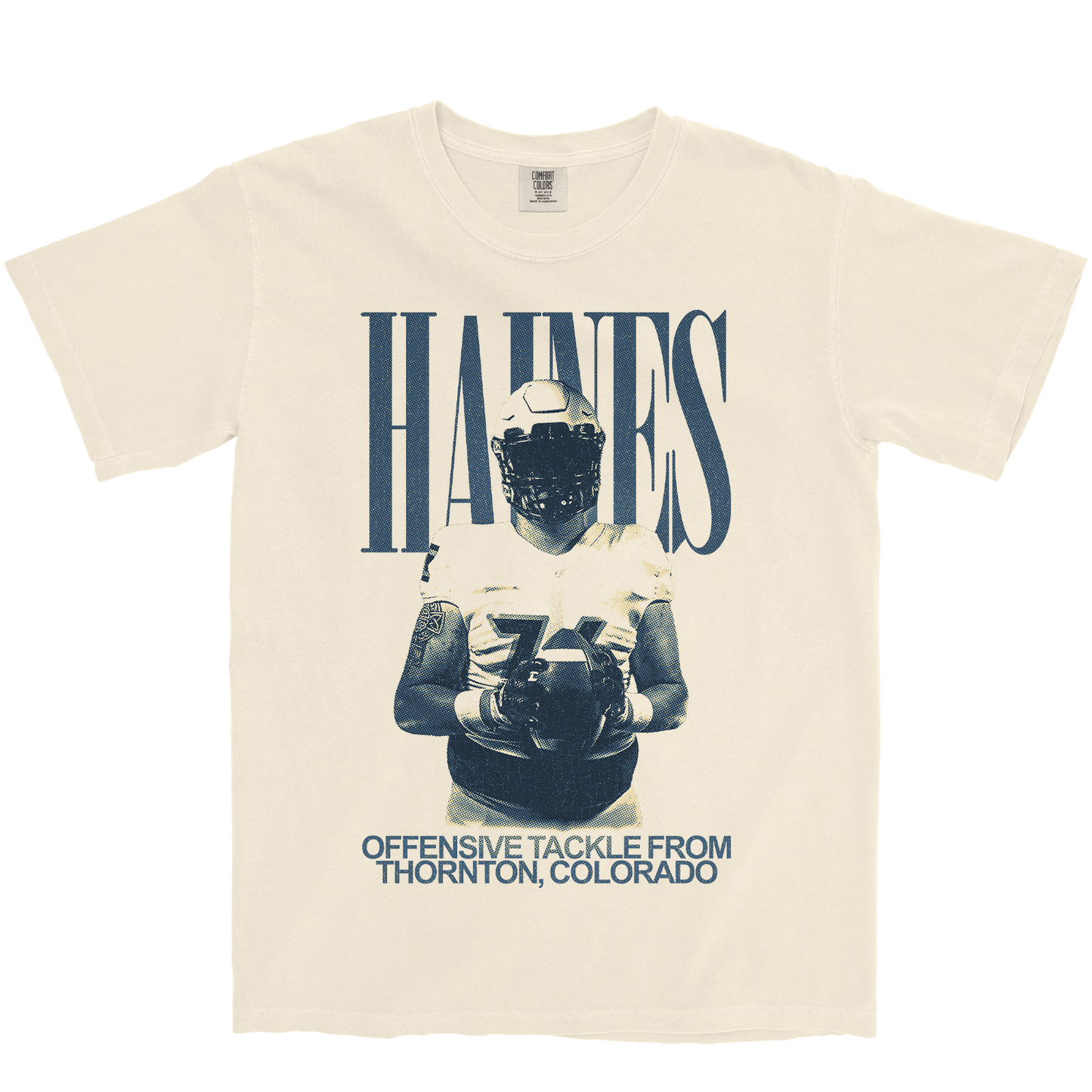 EVAN HAINES VINTAGE IVORY TEE