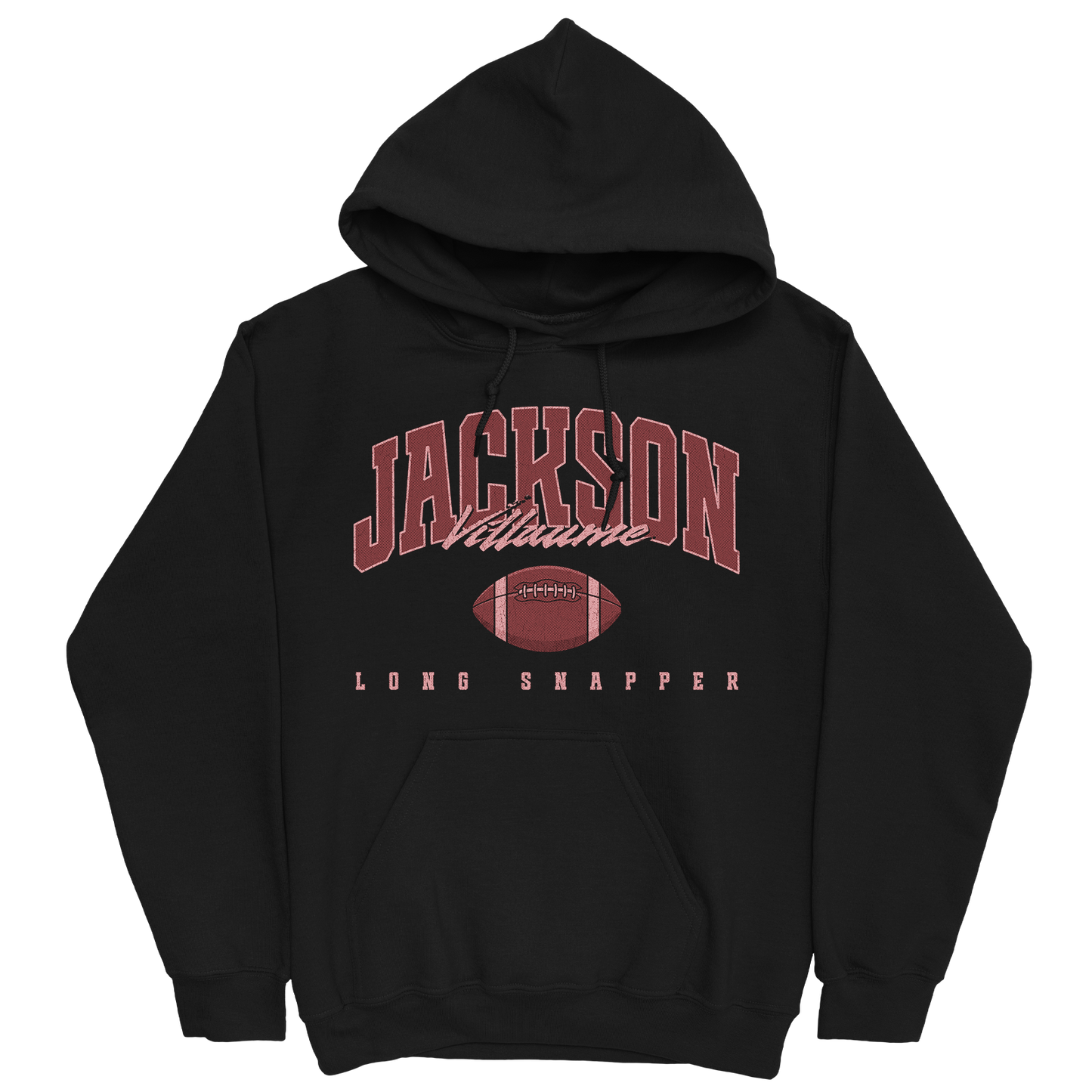 JACKSON VILLAUME RETRO BLACK HOODIE