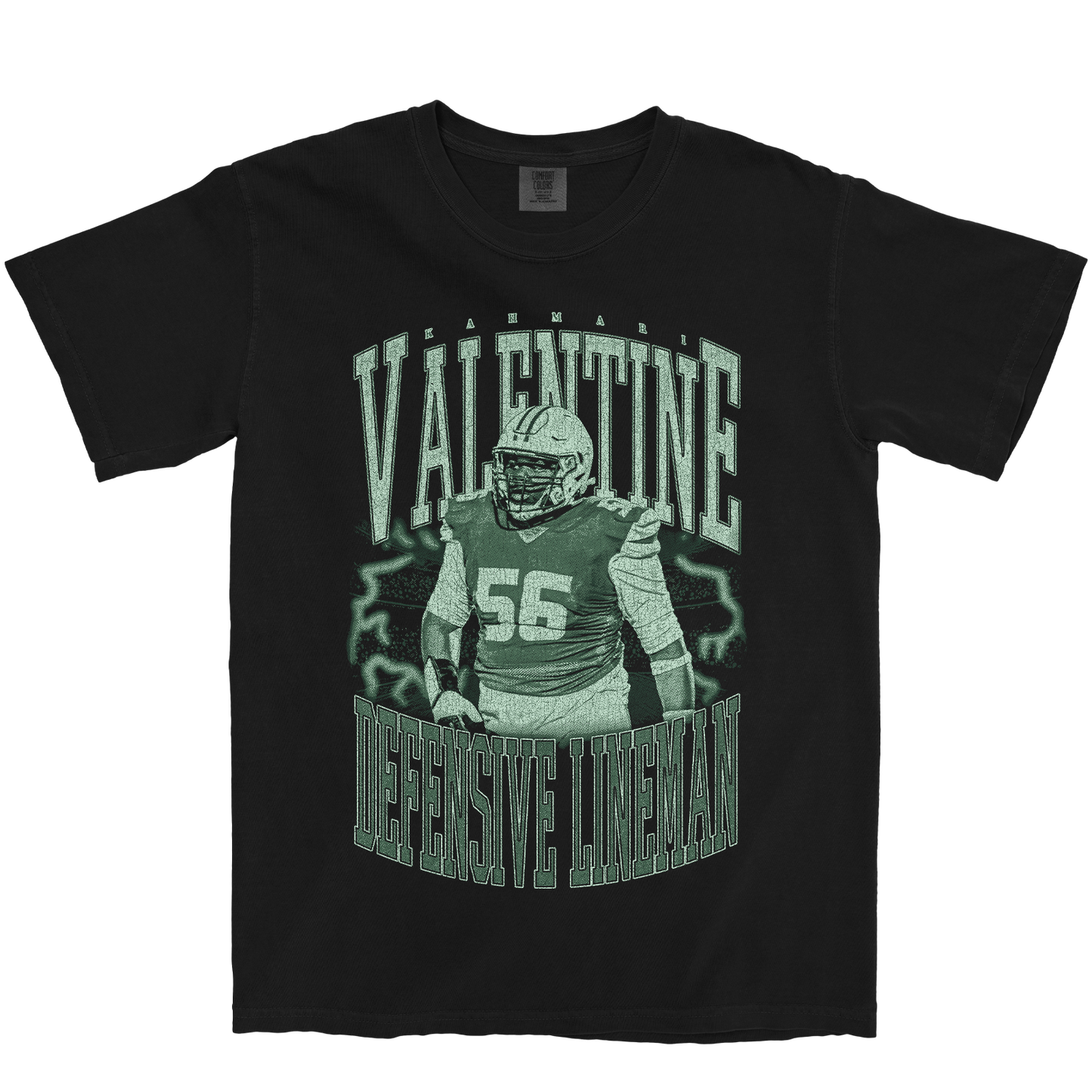 KAHMARI VALENTINE VINTAGE BLACK TEE