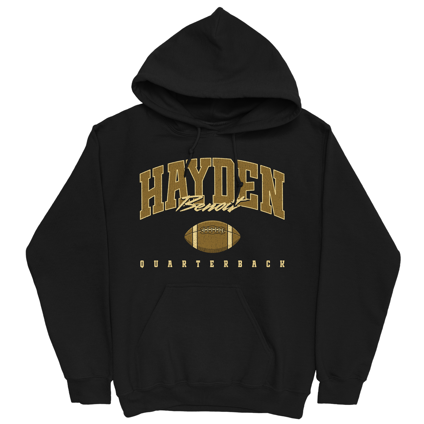 HAYDEN BENOIT RETRO BLACK HOODIE
