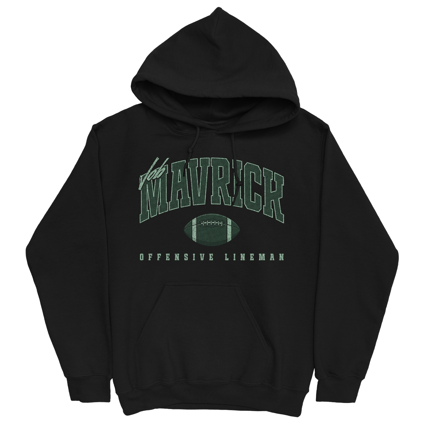 JOB MAVRICK RETRO BLACK HOODIE