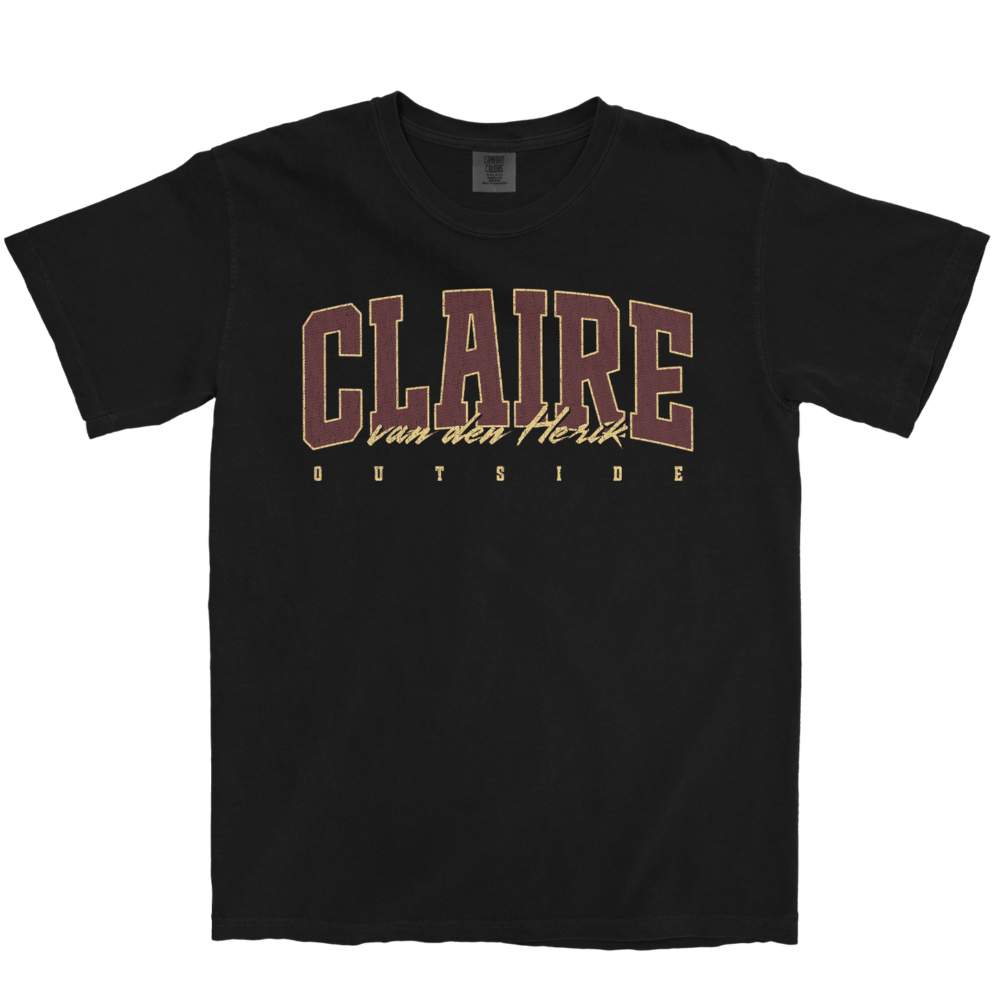 CLAIRE VAN DEN HERIK RETRO BLACK TEE
