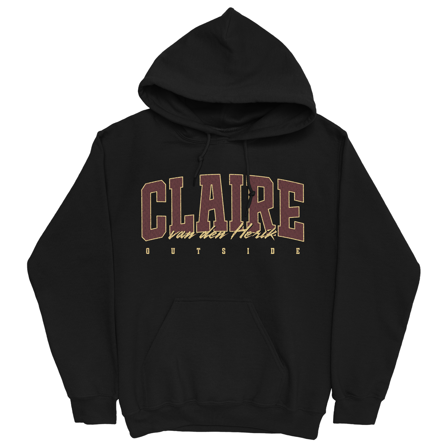 CLAIRE VAN DEN HERIK RETRO BLACK HOODIE