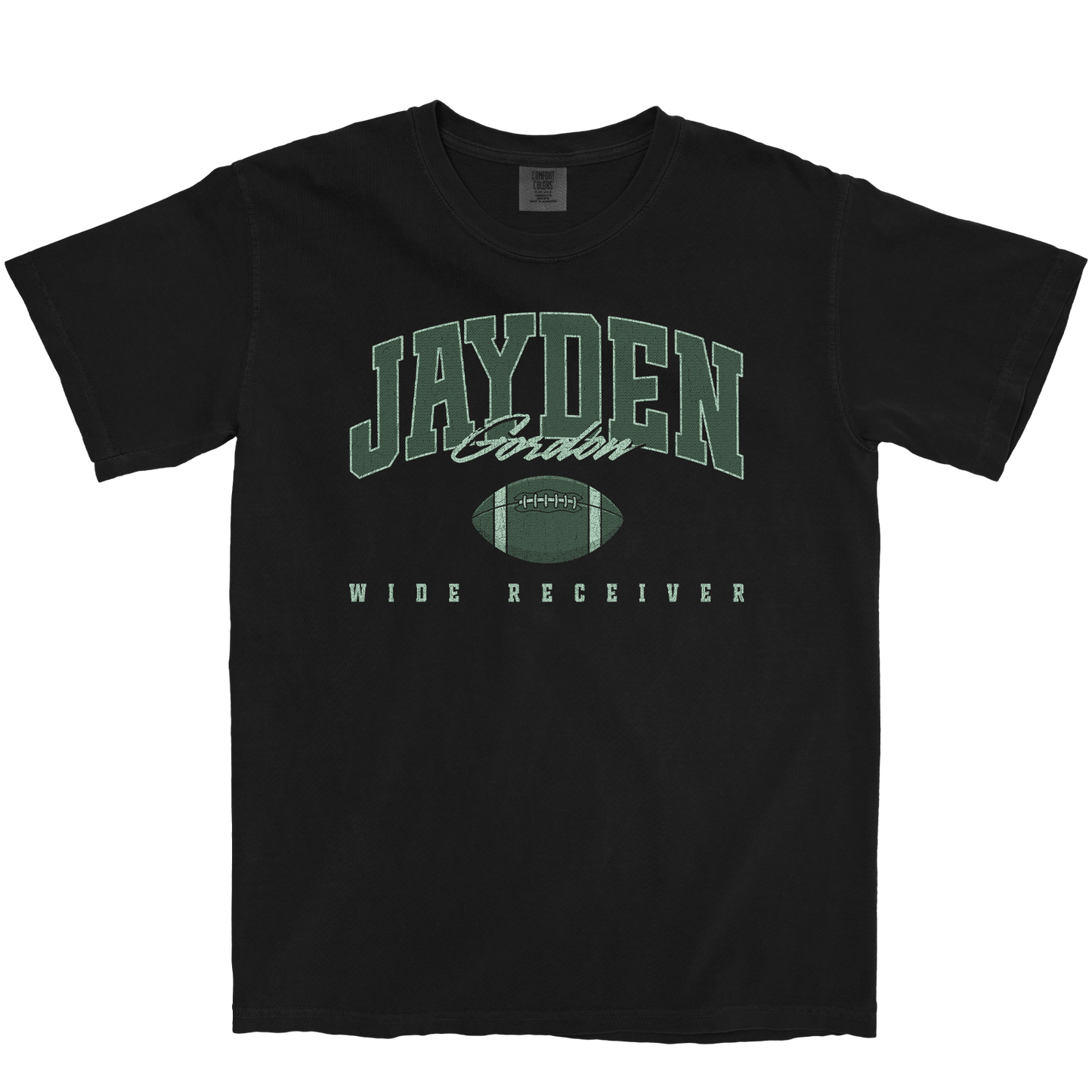 JAYDEN GORDON RETRO BLACK TEE