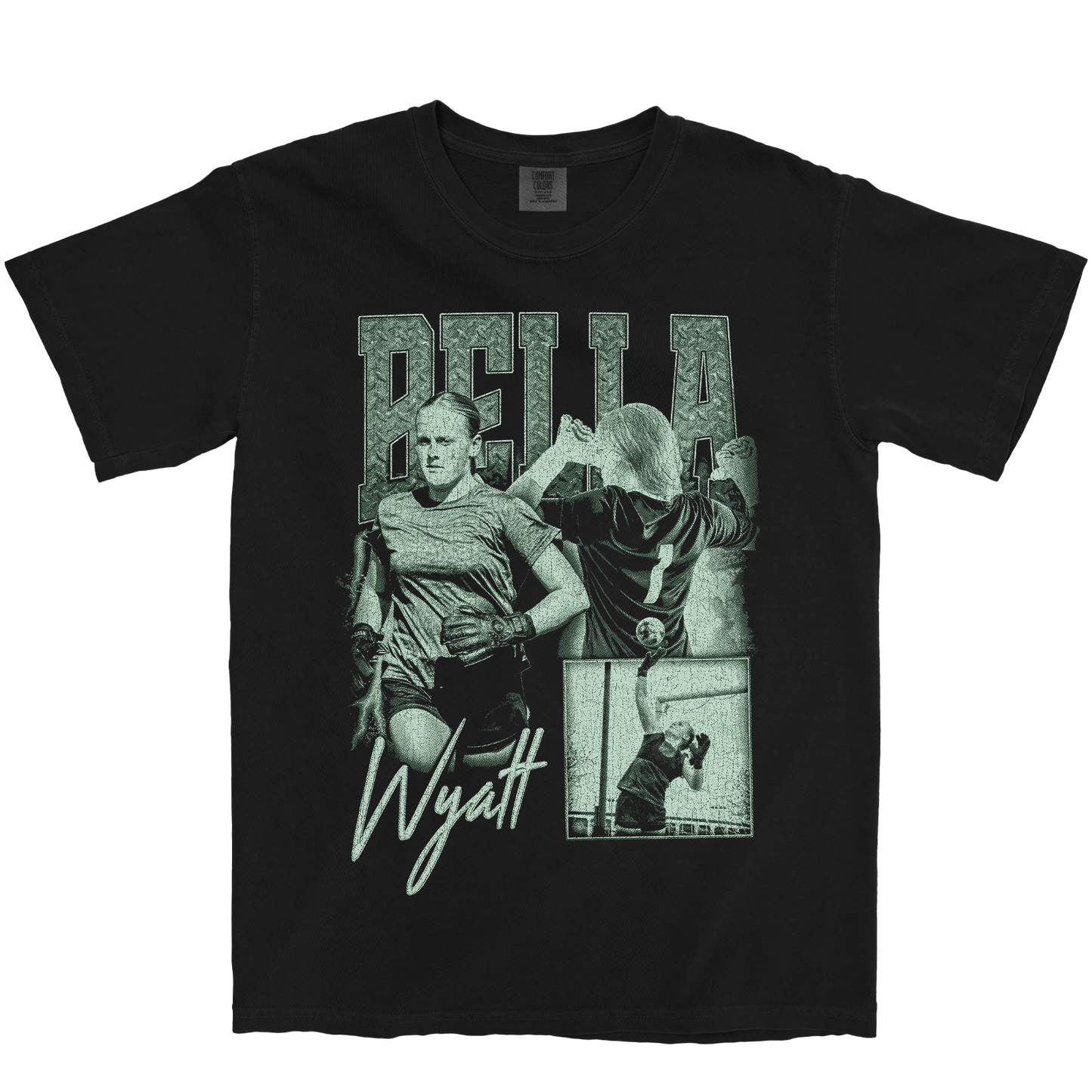 BELLA WYATT GRAPHIC BLACK TEE