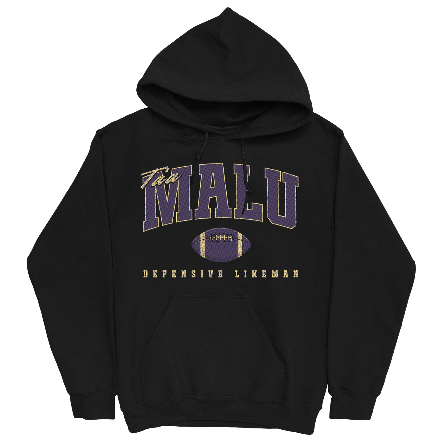 TA'A MALU RETRO BLACK HOODIE