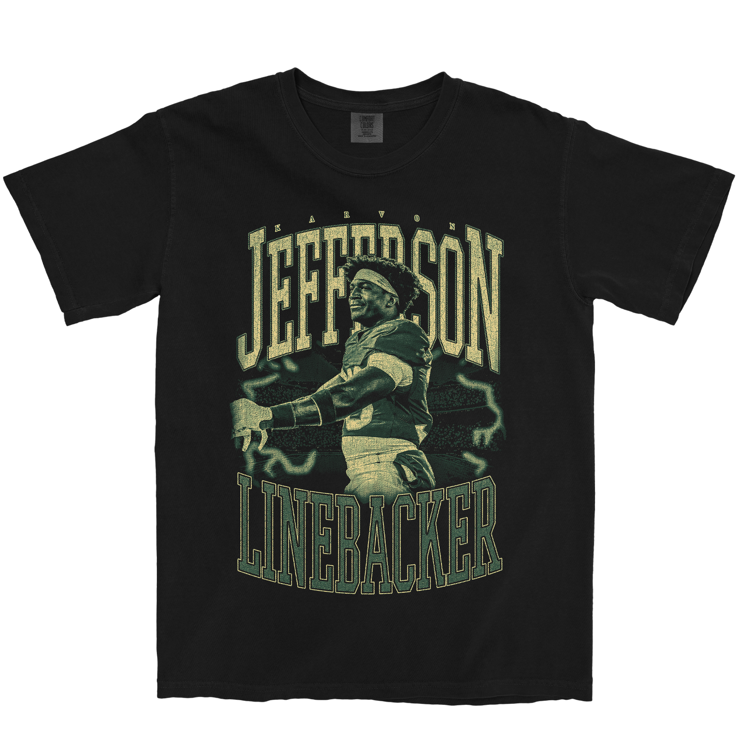 KARVON JEFFERSON VINTAGE BLACK TEE