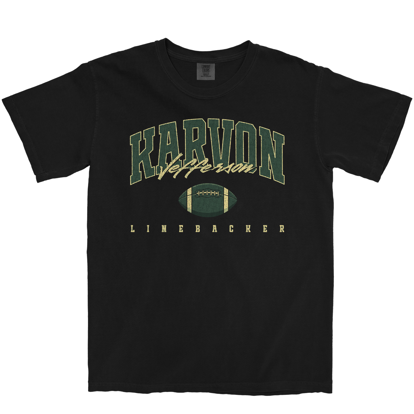 KARVON JEFFERSON RETRO BLACK TEE