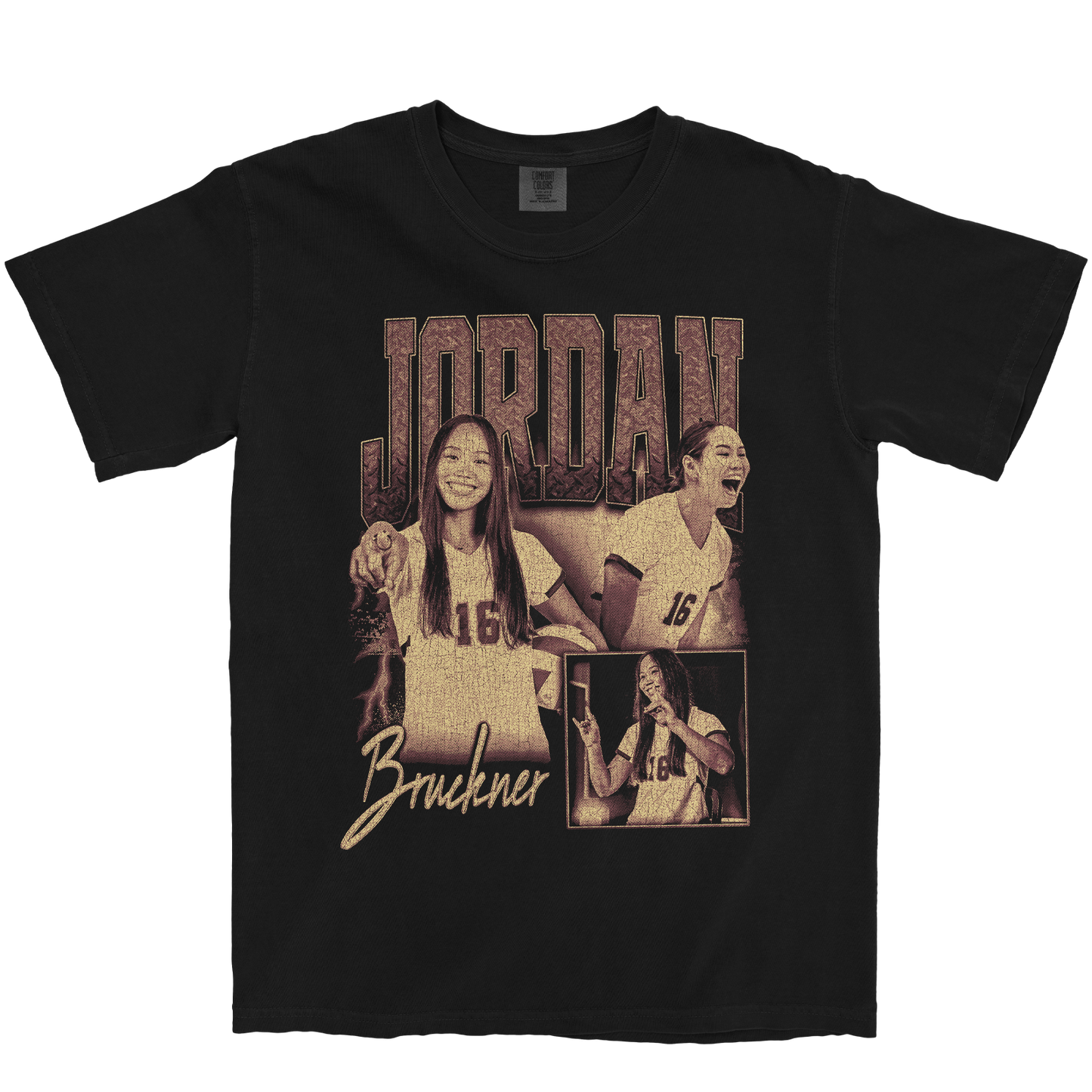 JORDAN BRUCKNER GRAPHIC BLACK TEE