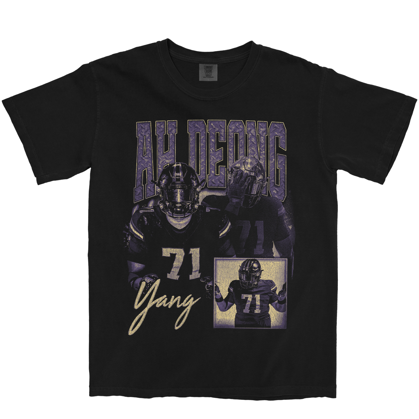 AH DEONG YANG GRAPHIC BLACK TEE