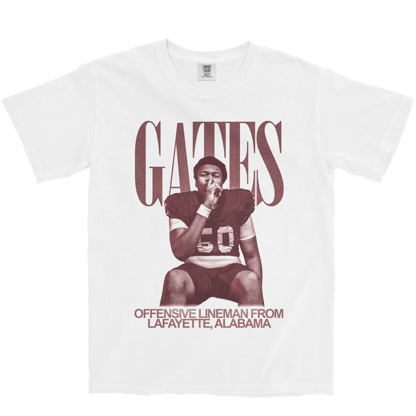TY GATES VINTAGE WHITE TEE