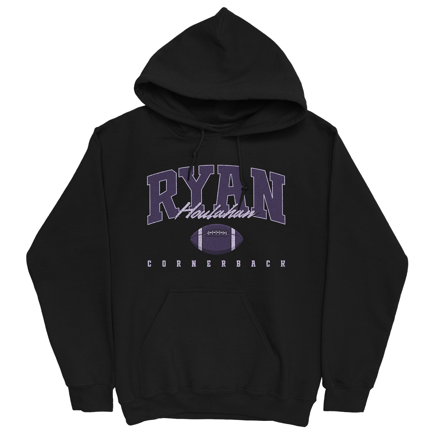 RYAN HOULAHAN RETRO BLACK HOODIE