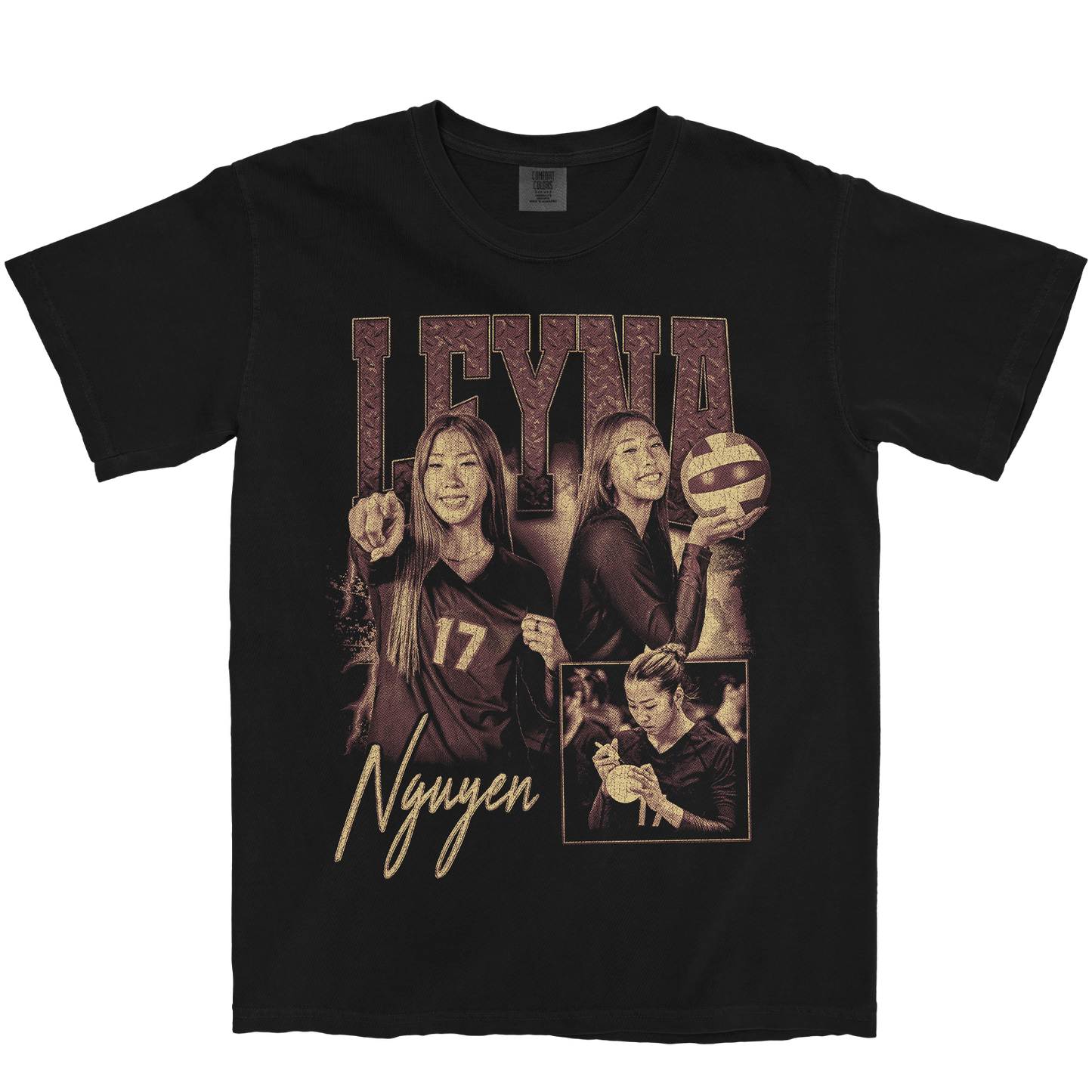 LEYNA NGUYEN GRAPHIC BLACK TEE