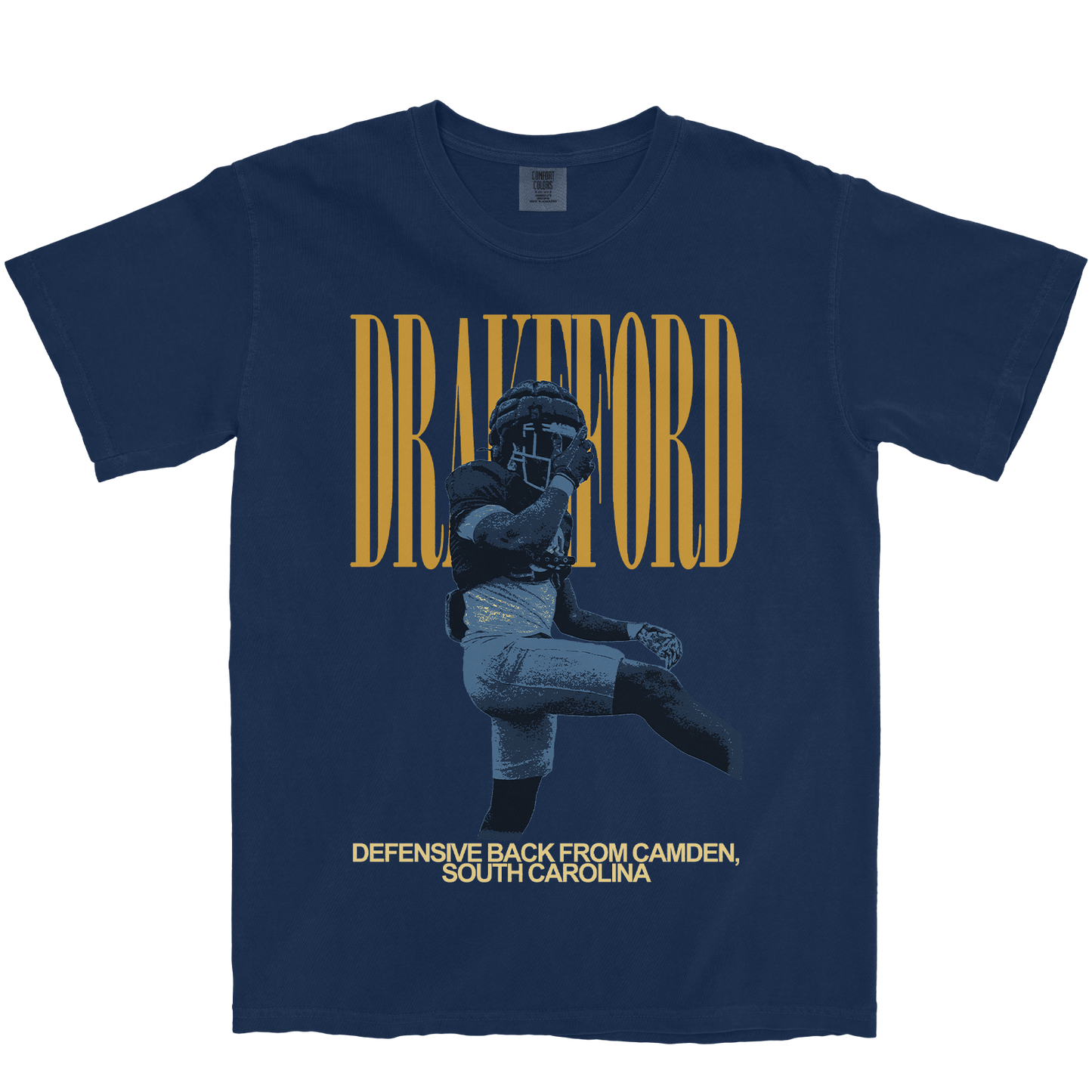 TYLIN DRAKEFORD VINTAGE NAVY TEE