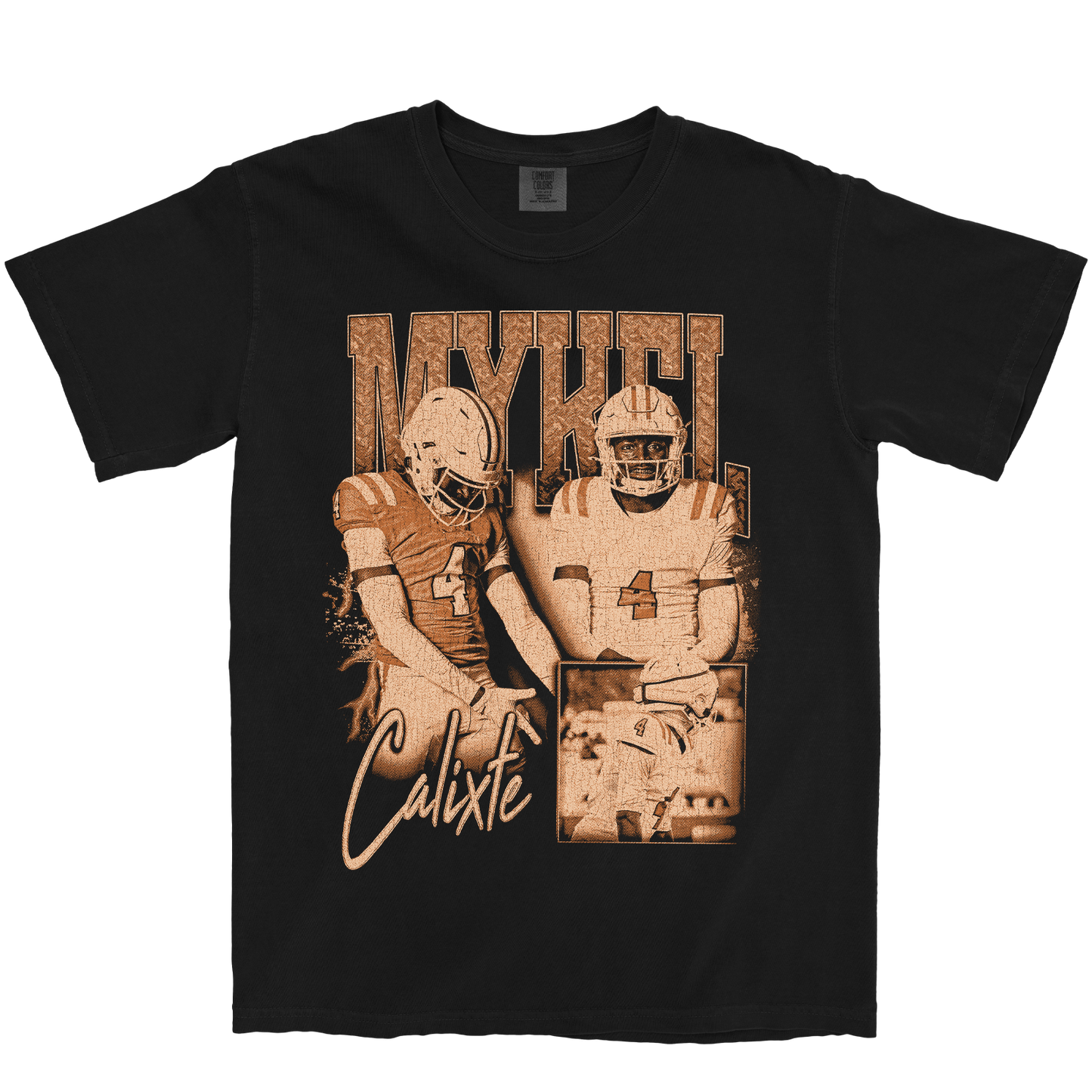 MYKEL CALIXTE GRAPHIC BLACK TEE