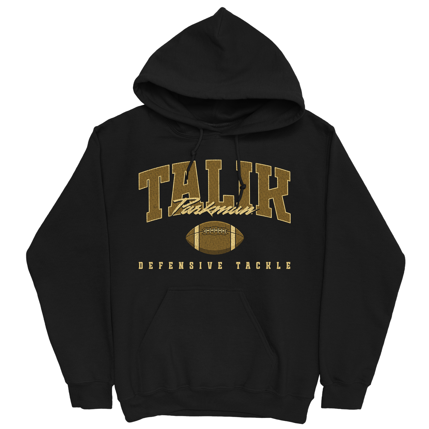 TALIK PARKMAN RETRO BLACK HOODIE