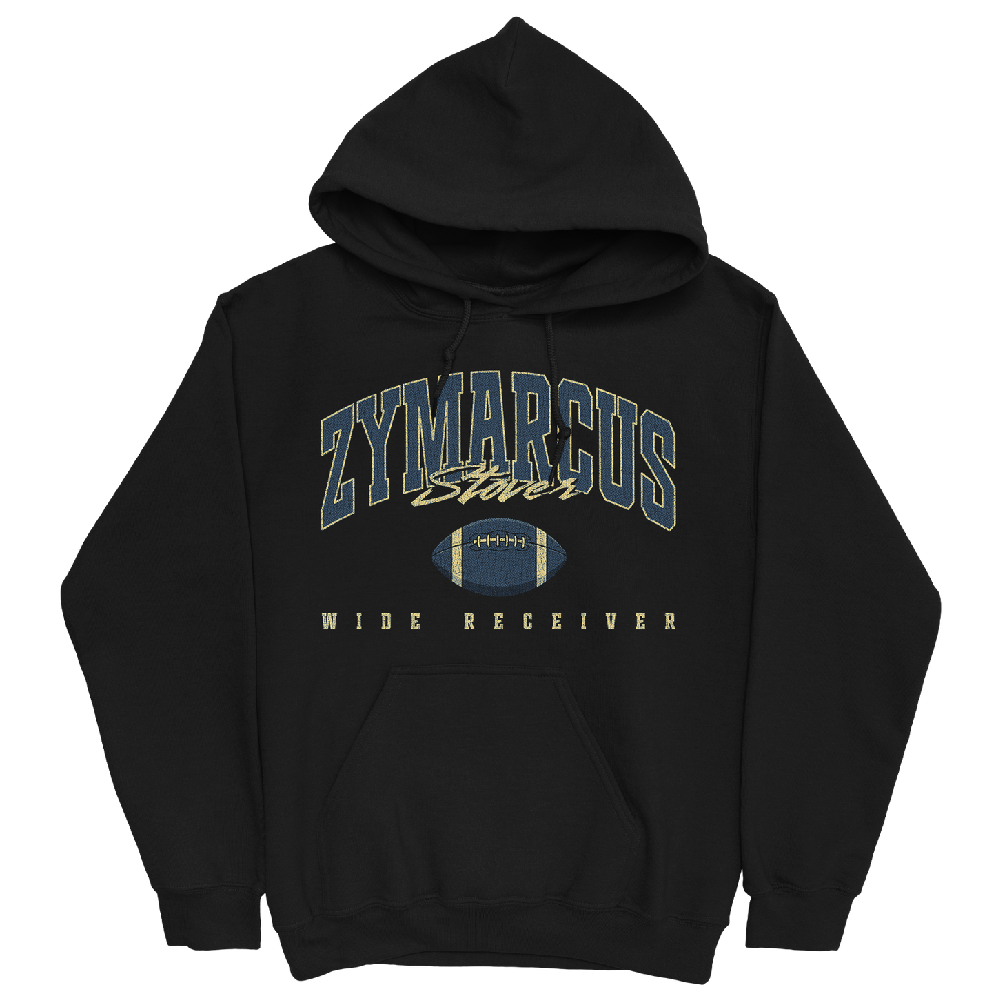 ZYMARCUS STOVER RETRO BLACK HOODIE