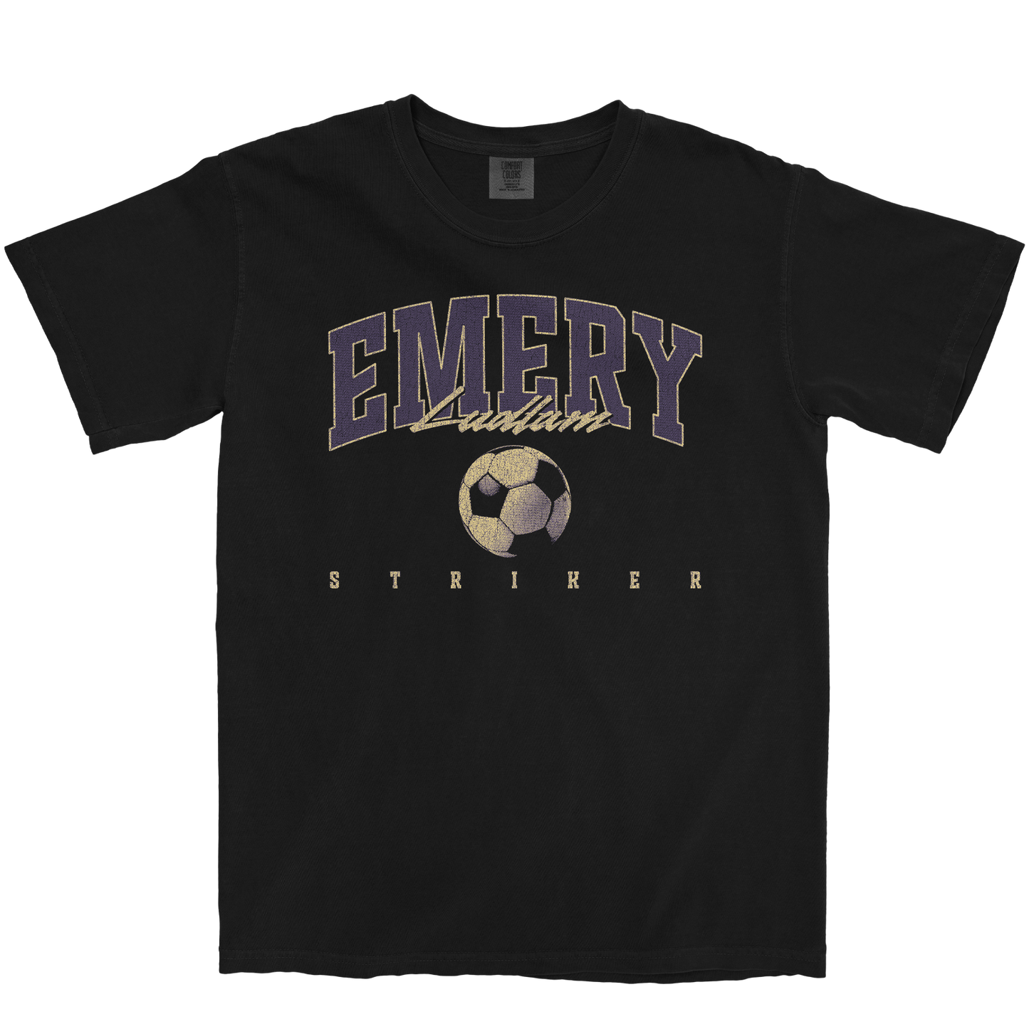 EMERY LUDLAM RETRO BLACK TEE