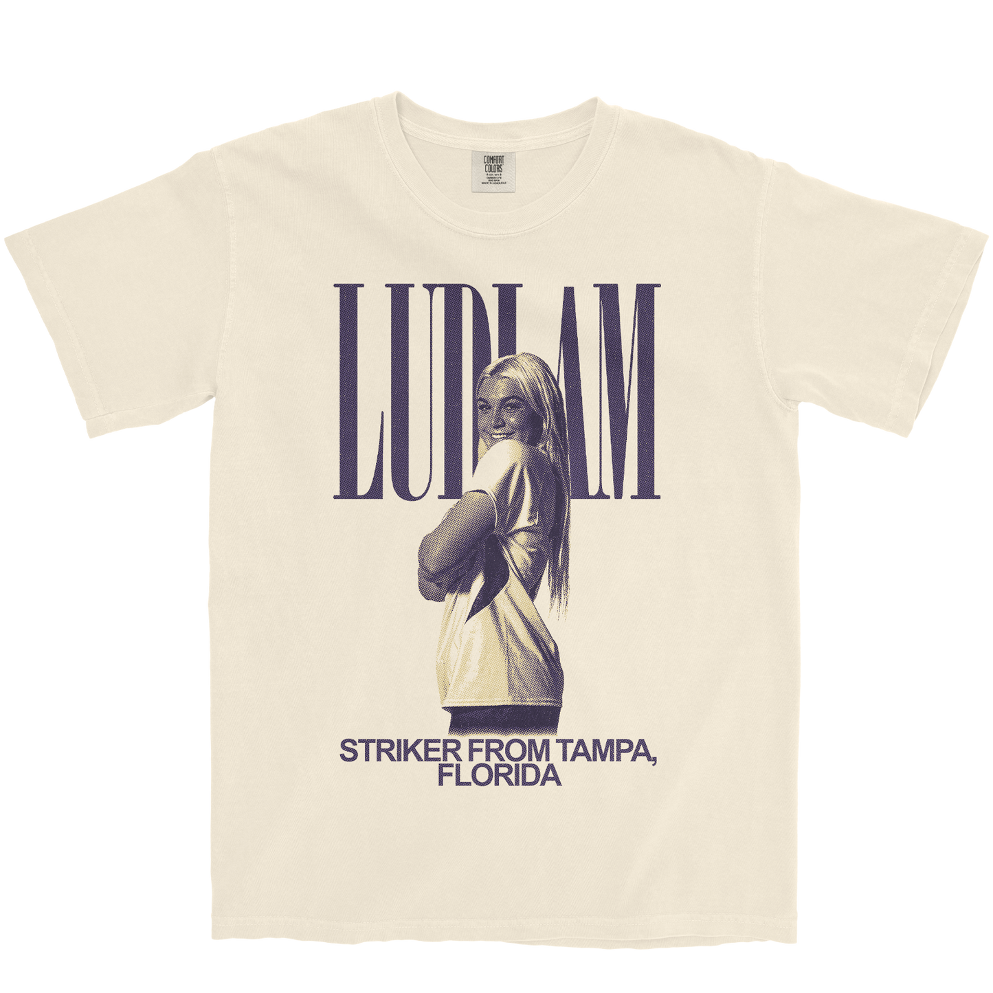 EMERY LUDLAM VINTAGE IVORY TEE