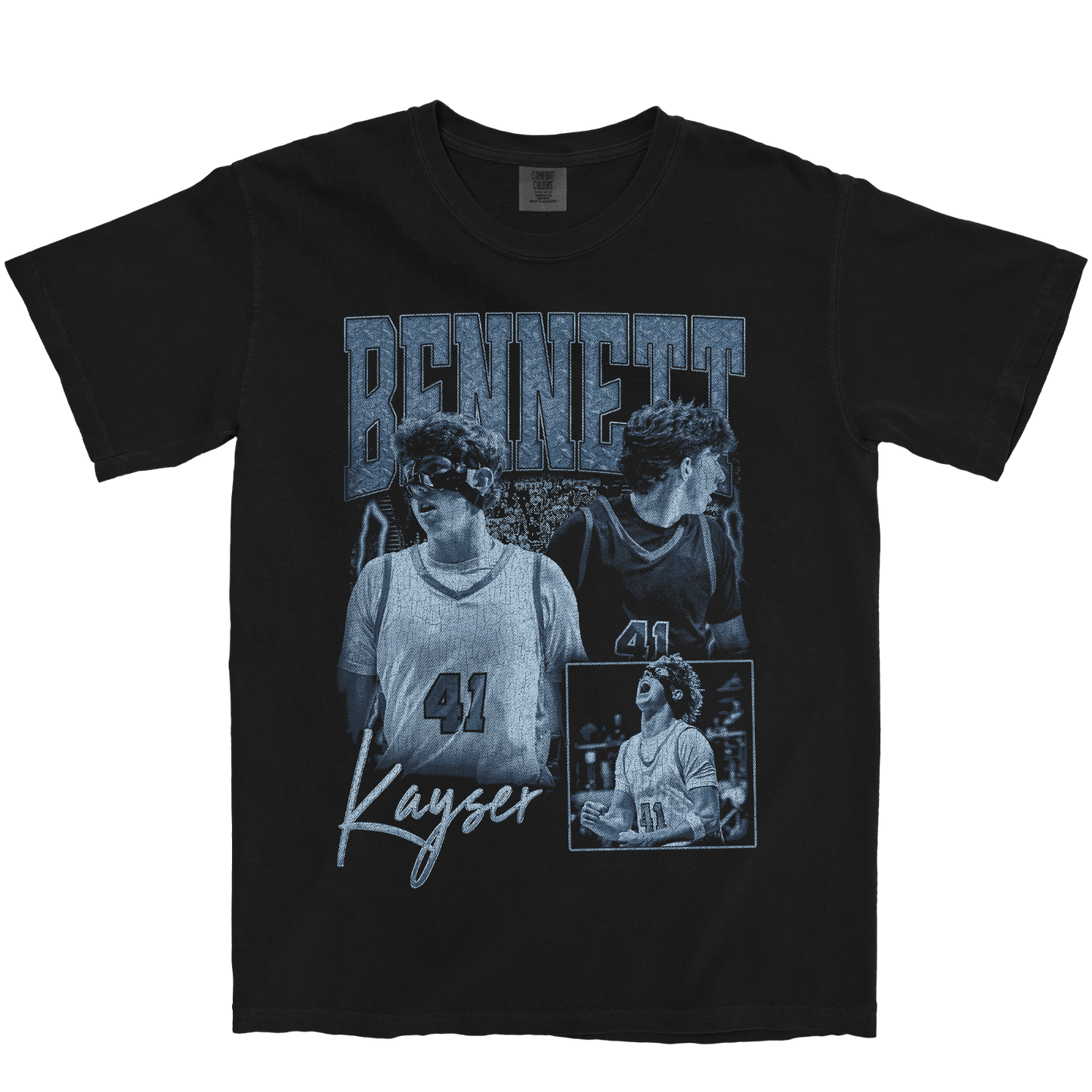 BENNETT KAYSER GRAPHIC BLACK TEE