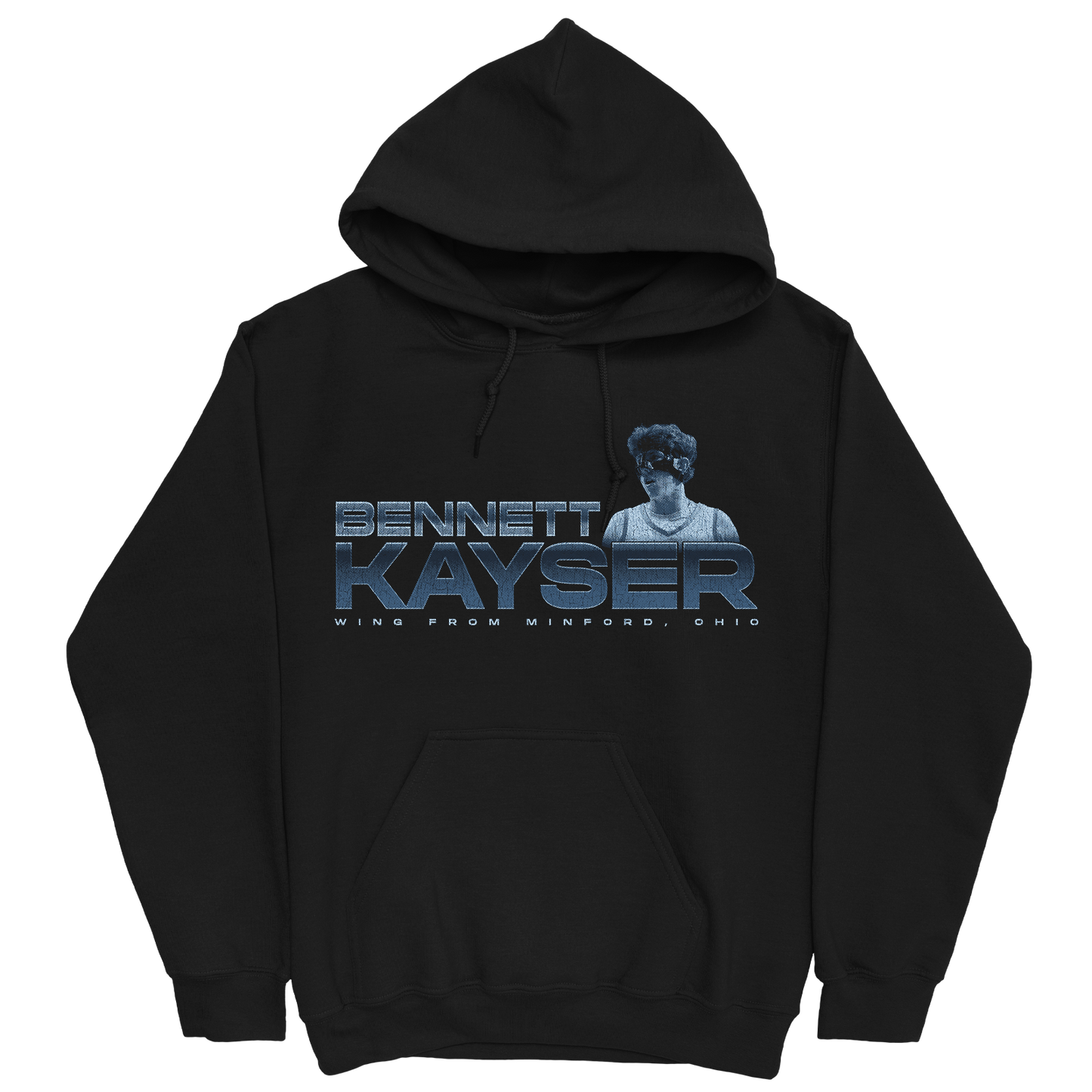 BENNETT KAYSER RETRO BLACK HOODIE