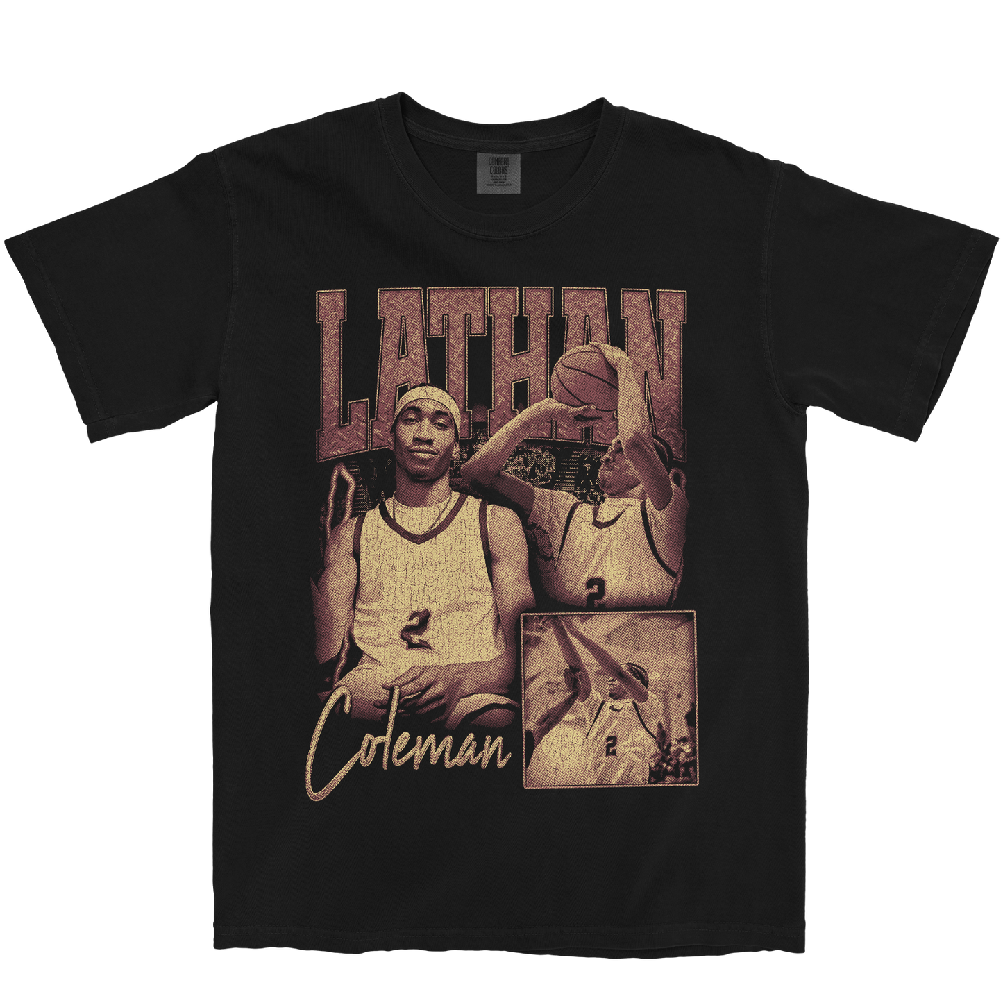 LATHAN COLEMAN GRAPHIC BLACK TEE