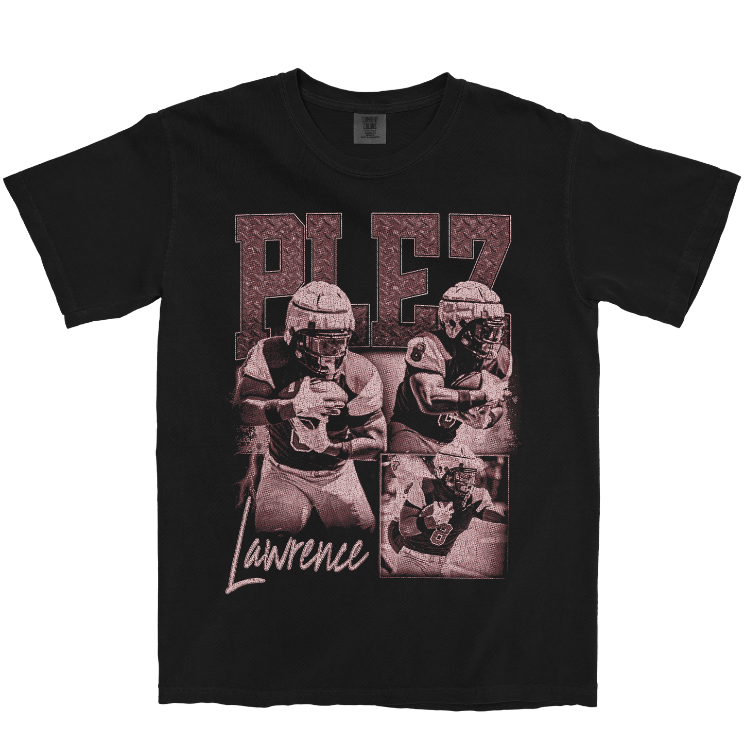 PLEZ LAWRENCE GRAPHIC BLACK TEE