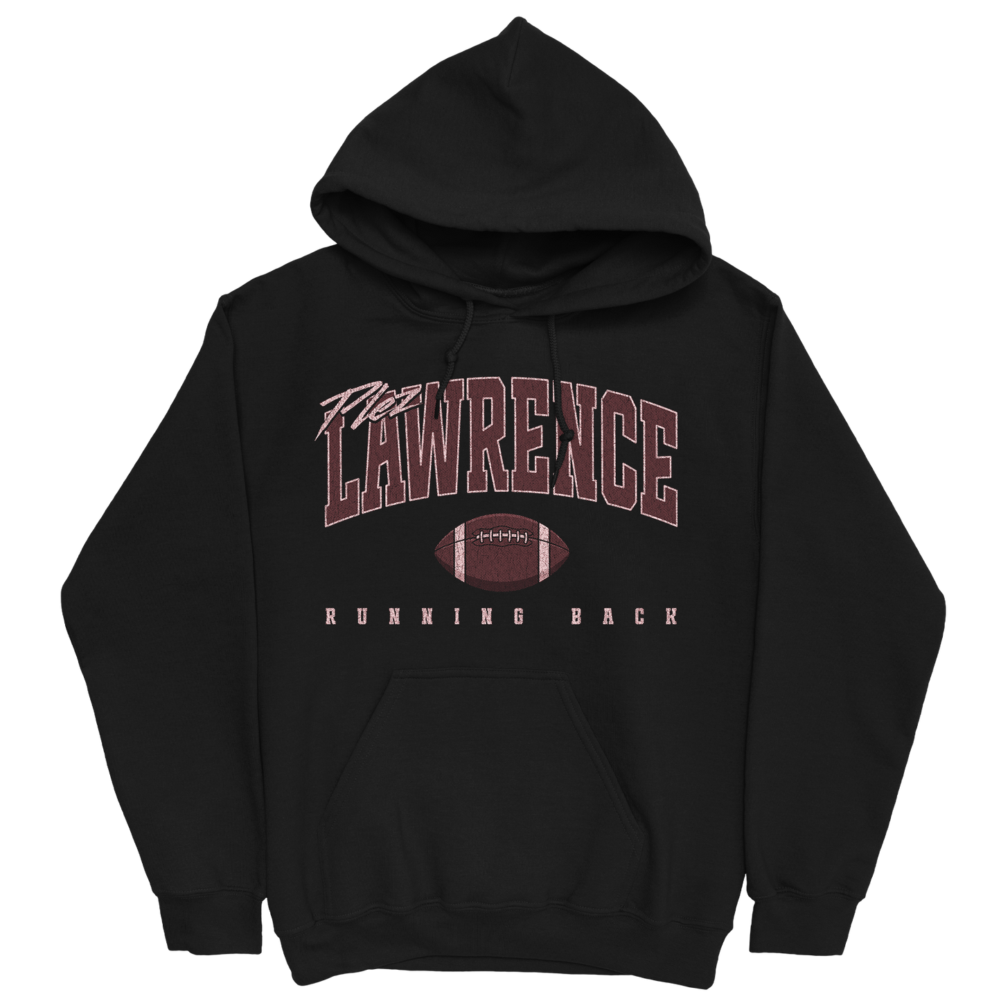 PLEZ LAWRENCE RETRO BLACK HOODIE