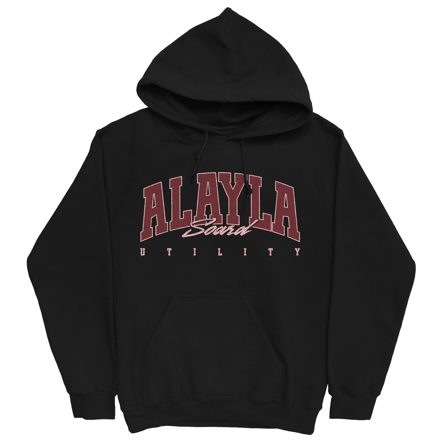 ALAYLA SOARD RETRO BLACK HOODIE