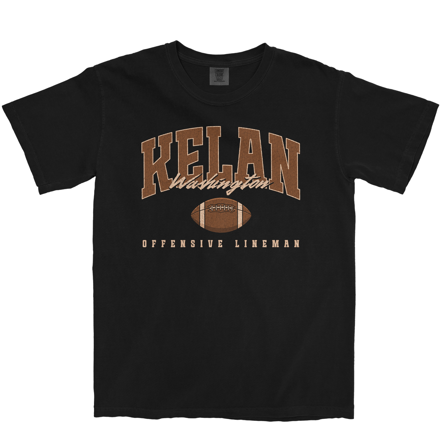 KELAN WASHINGTON RETRO BLACK TEE