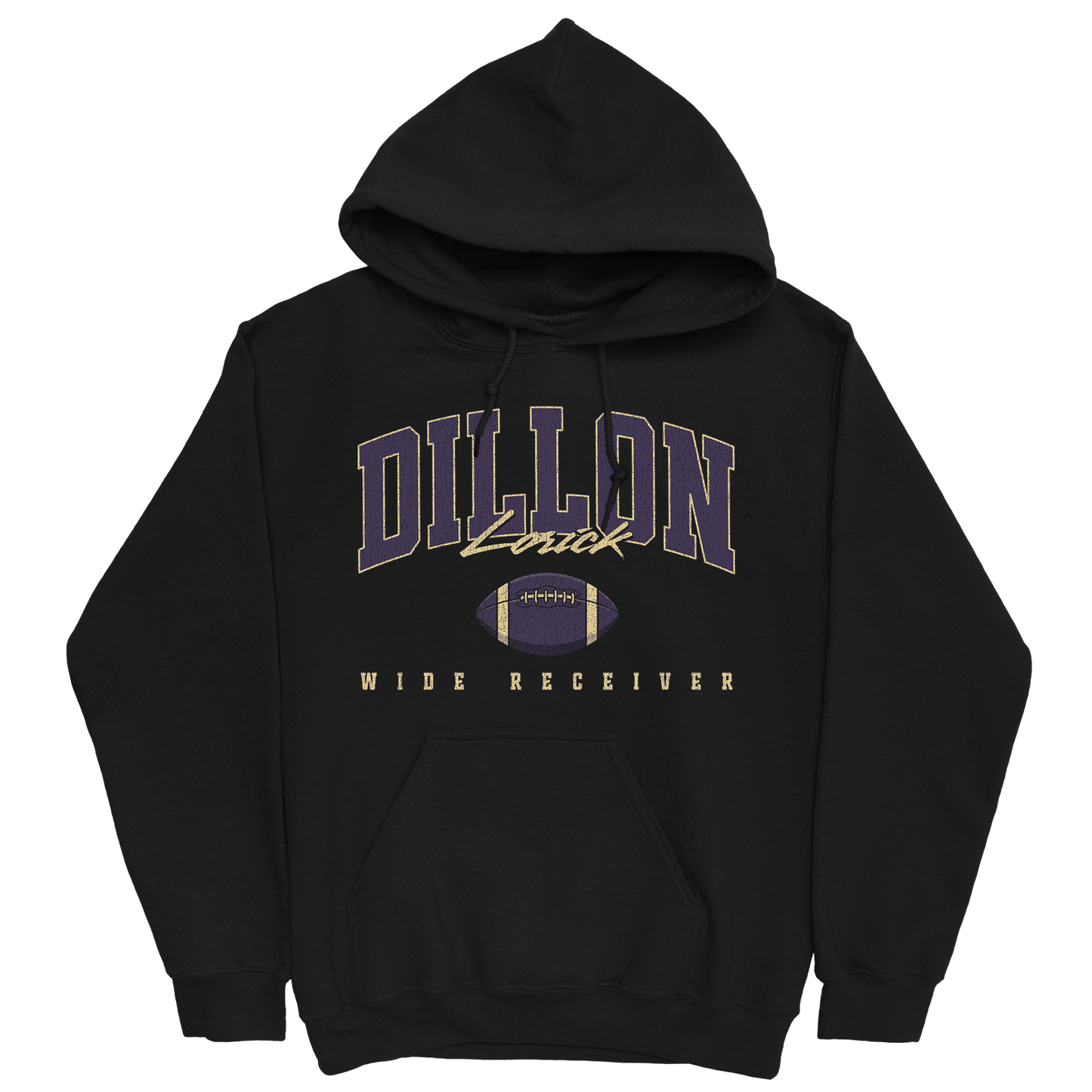 DILLON LORICK RETRO BLACK HOODIE