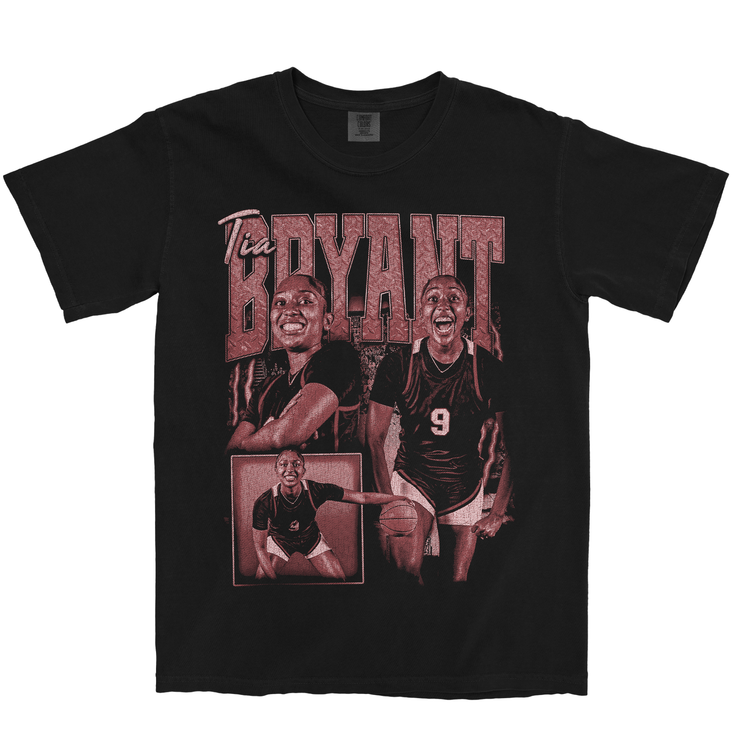 TIA BRYANT GRAPHIC BLACK TEE