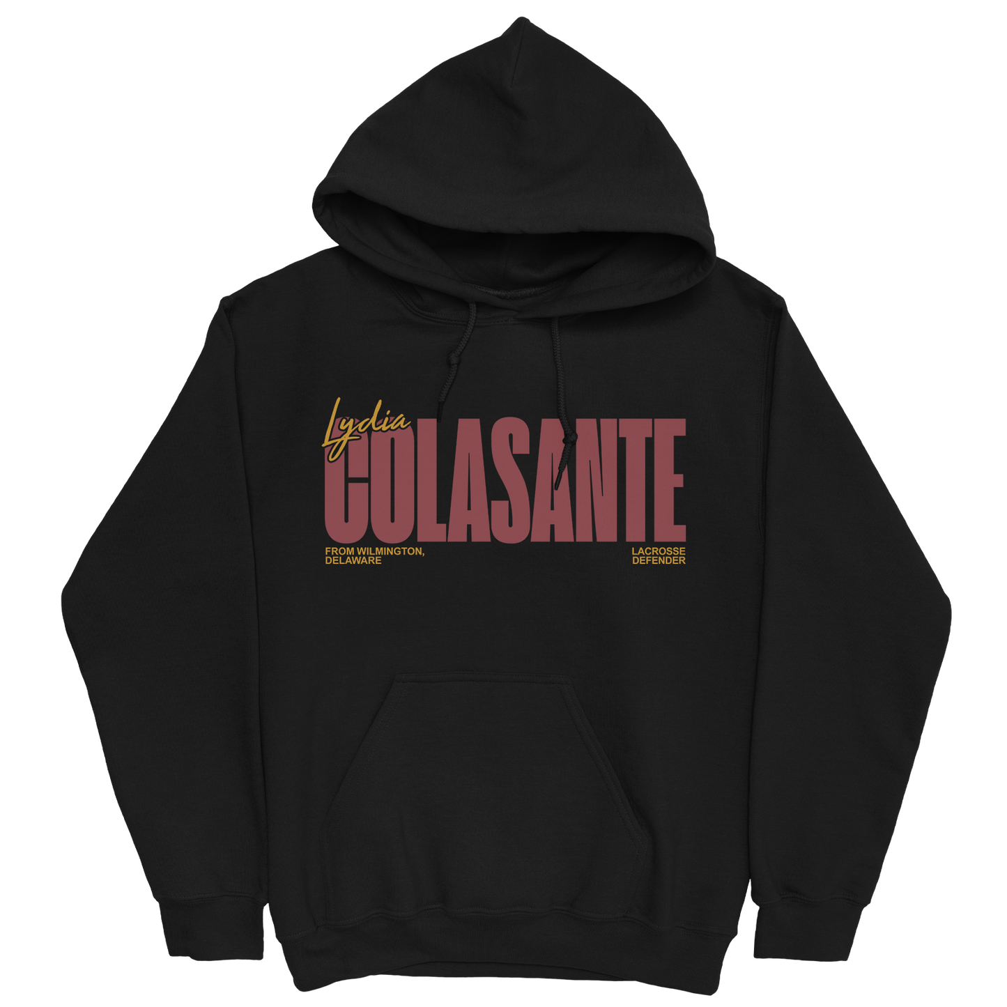 LYDIA COLASANTE RETRO BLACK HOODIE