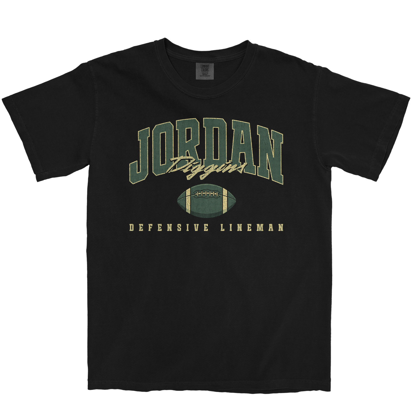 JORDAN DIGGINS RETRO BLACK TEE