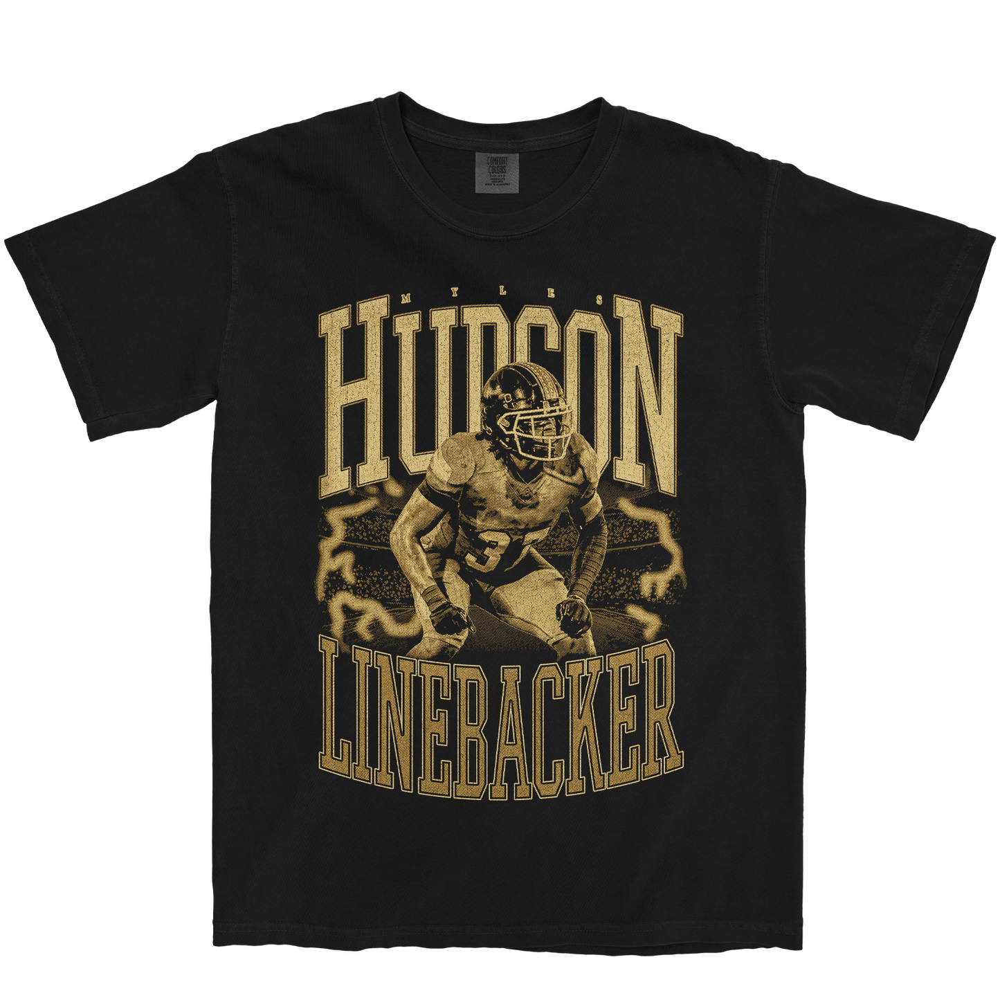 MYLES HUDSON VINTAGE BLACK TEE