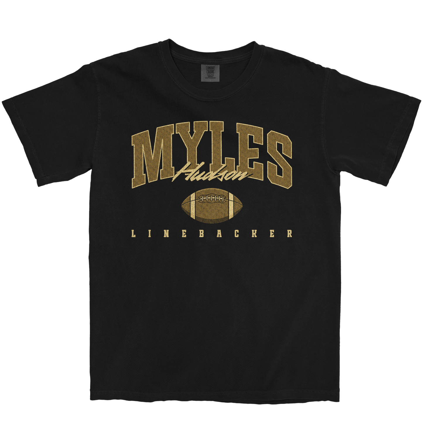 MYLES HUDSON RETRO BLACK TEE