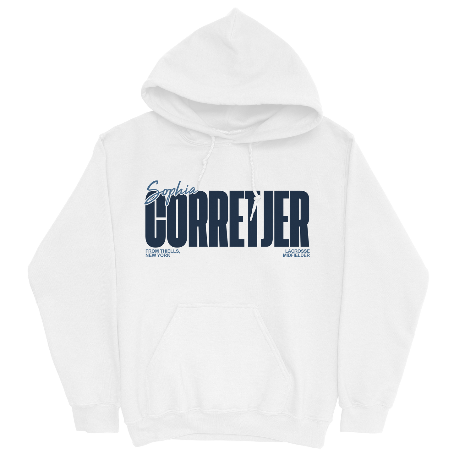 SOPHIA CORRETJER CLASSIC WHITE HOODIE
