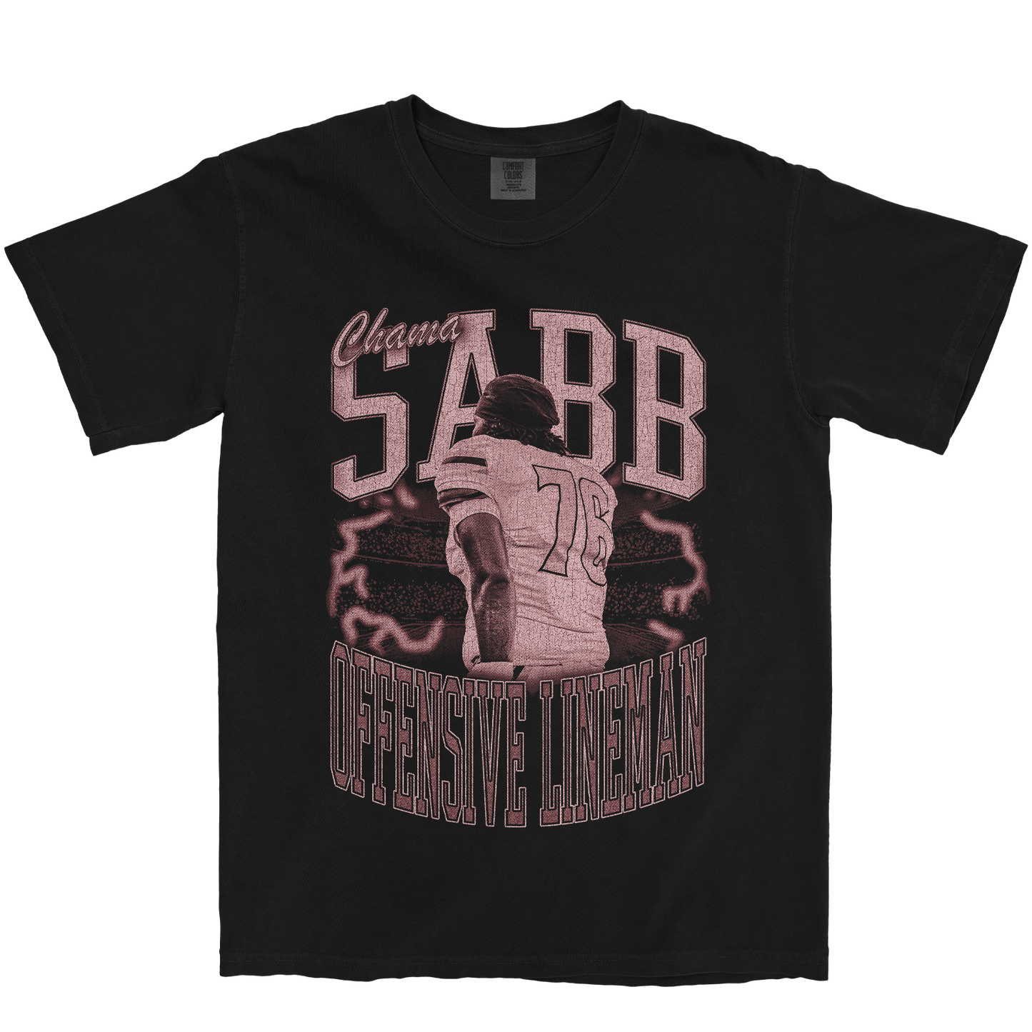 CHAMA SABB VINTAGE BLACK TEE