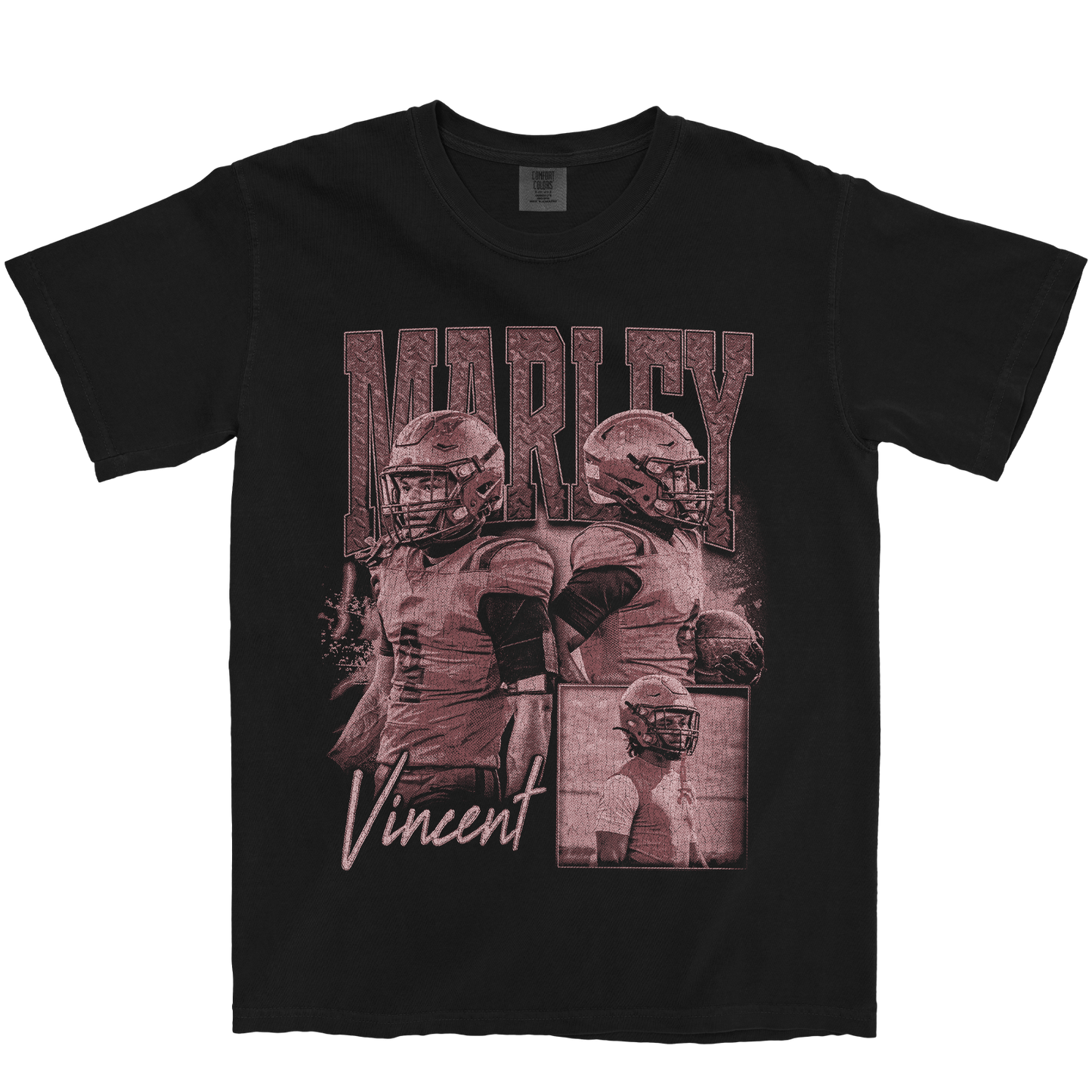 MARLEY VINCENT GRAPHIC BLACK TEE